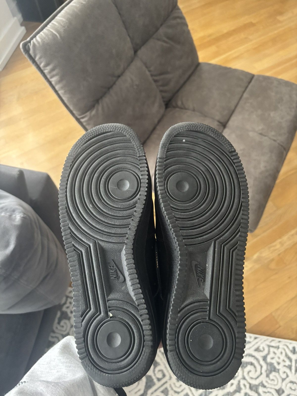 Chrome Hearts Chrome Hearts x Nike Black AF1 Size US 9 / EU 42 - 12 Thumbnail