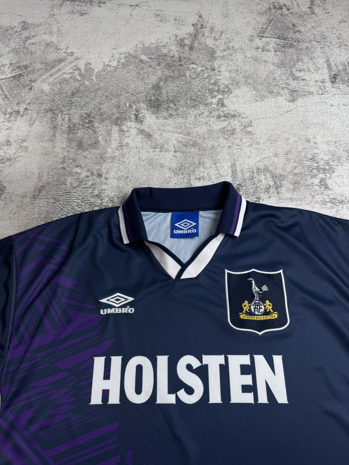 Umbro Tottenham HotSpur 1994 1995 Men’s Umbro Away Soccer Football Shirt Jersey Polo Size US M / EU 48-50 / 2 - 5 Thumbnail