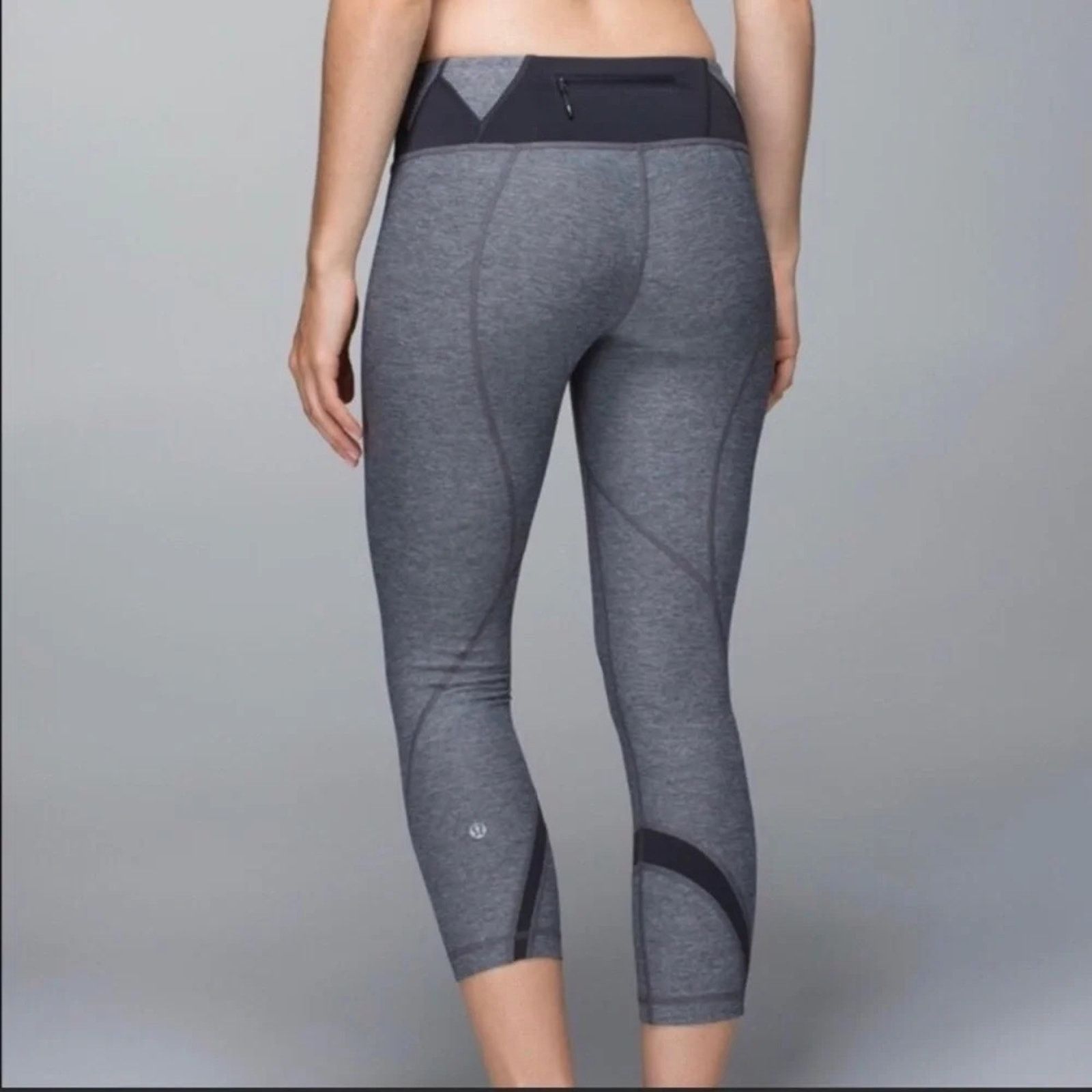 Lululemon Lululemon Run Inspire Crop II Luxtreme 6 Cropped Leggings Size 28" / US 6 / IT 42 - 14 Thumbnail