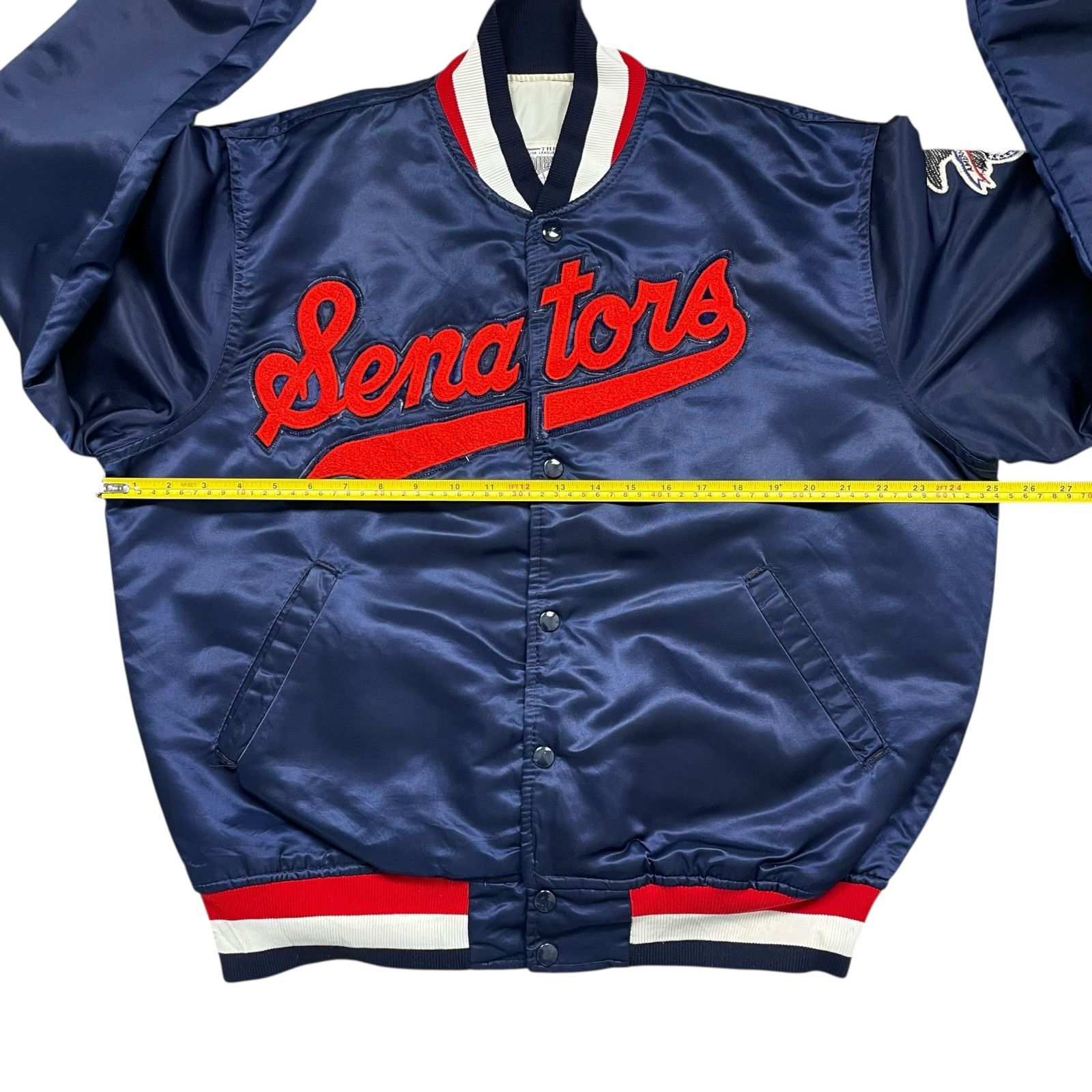MLB VTG 90s WASHINGTON SENATORS STARTER COOPERSTOWN SATIN JACKET Size US L / EU 52-54 / 3 - 12 Thumbnail
