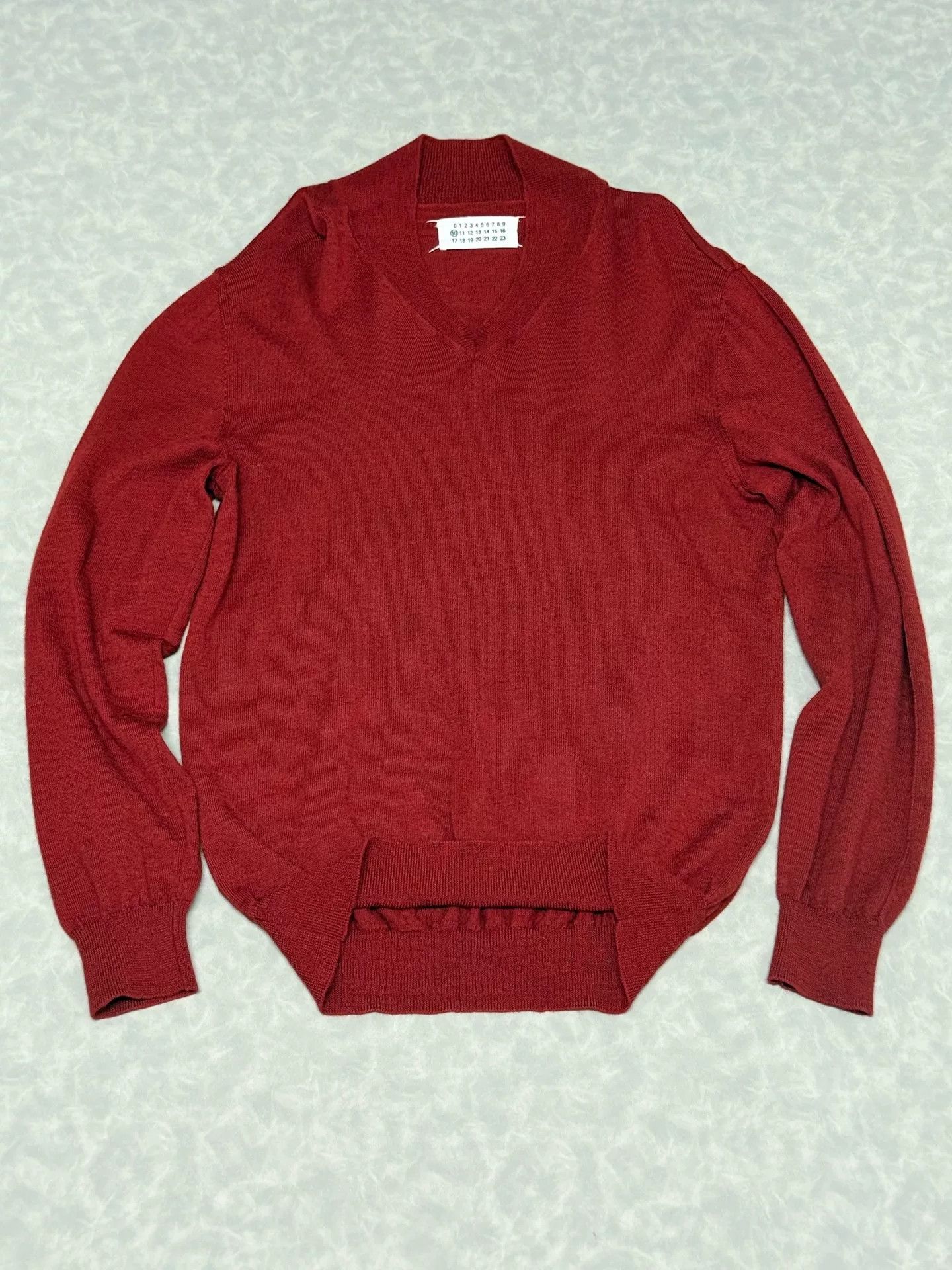 Maison Martin Margiela Red Wool Sweater