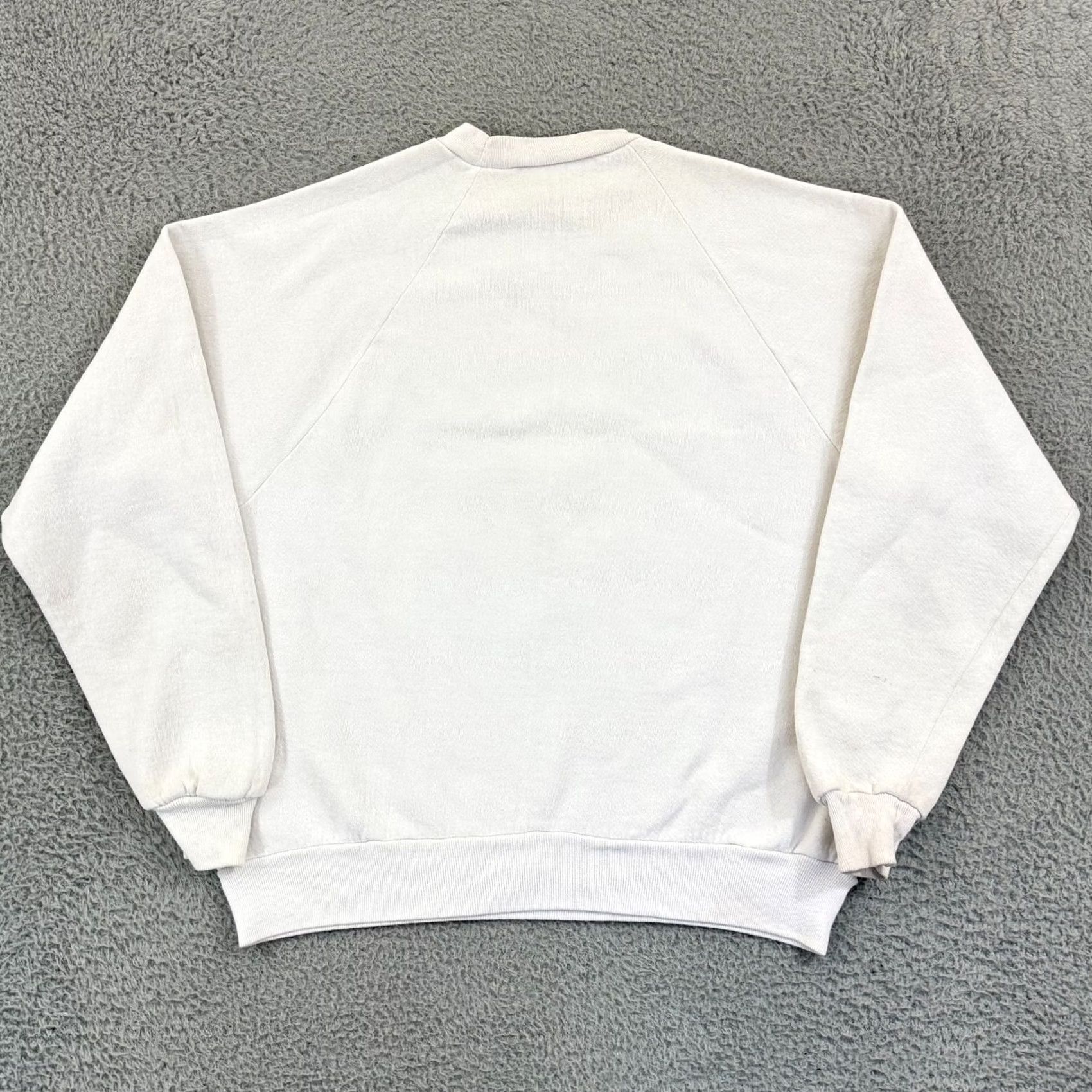 Jerzees VINTAGE Rehoboth Beach Sweatshirt Men M White Long Sleeve Pullover Logo USA 90s Beach Classic Graphic Print Size US M / EU 48-50 / 2 - 6 Thumbnail
