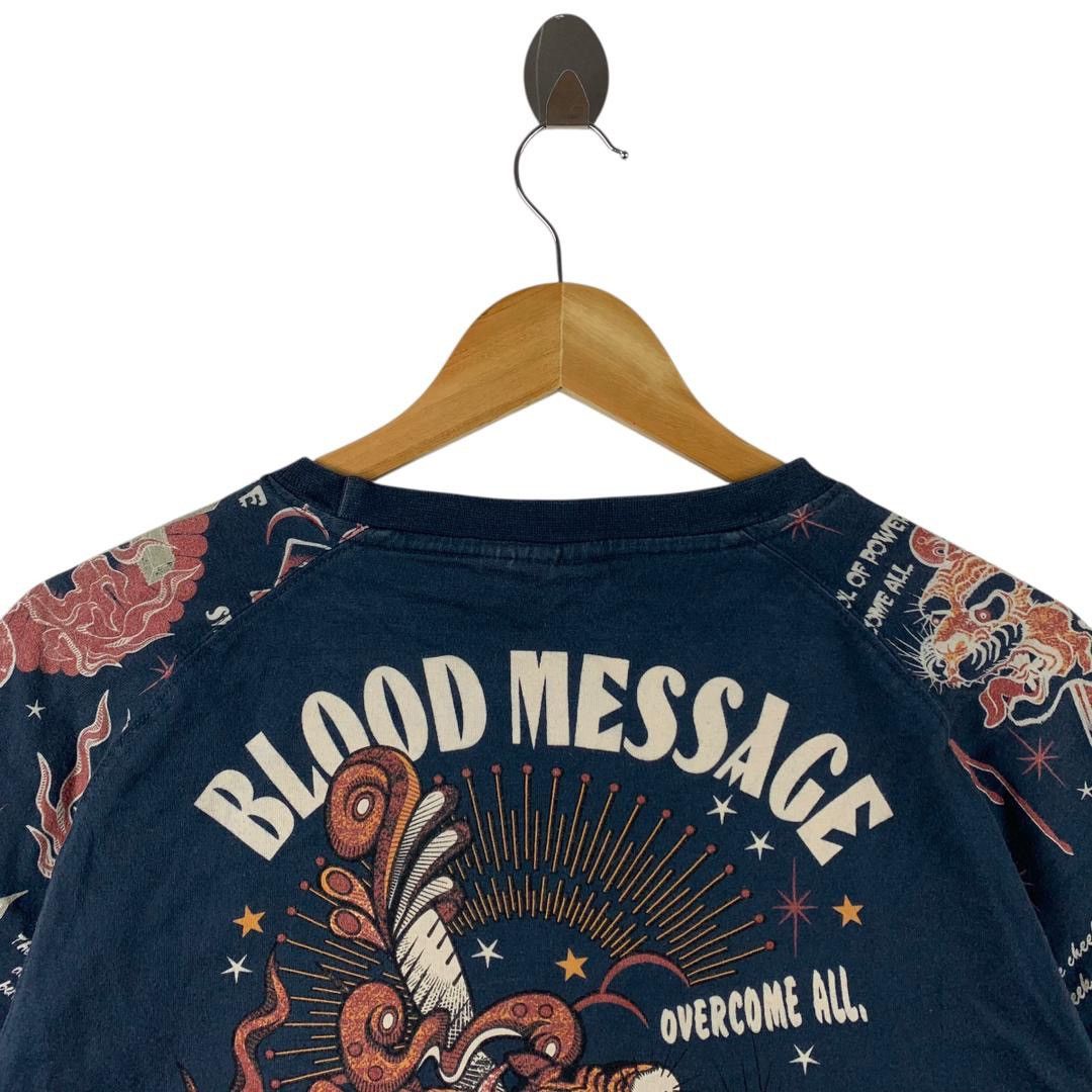 Japanese Brand Vintage BLOOD MASSAGE the tattoo is a splendid art tee Size US M / EU 48-50 / 2 - 9 Thumbnail