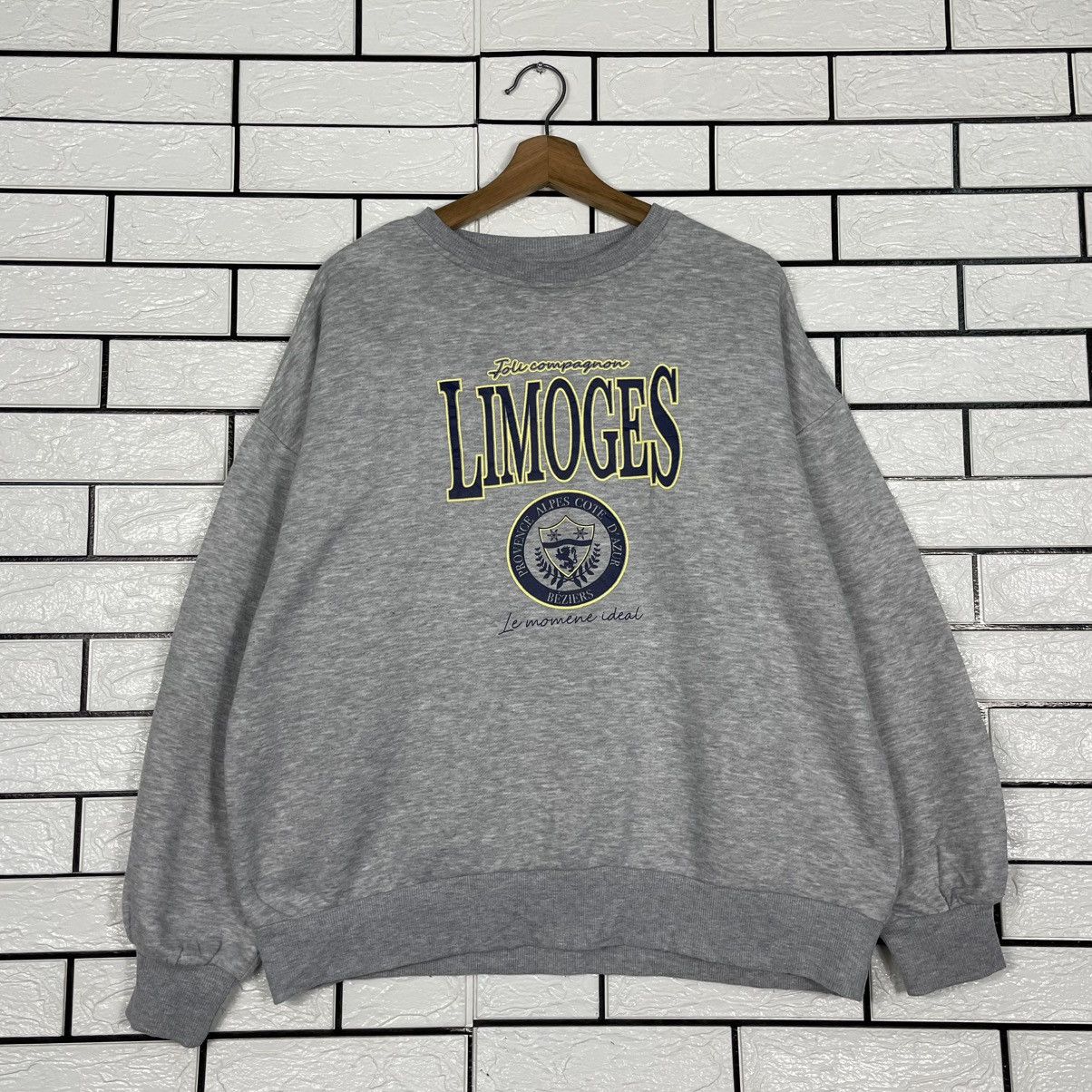 Japanese Brand Japanese Brand Limoges Big Logo Sweatshirt Size US M / EU 48-50 / 2 - 1 Thumbnail