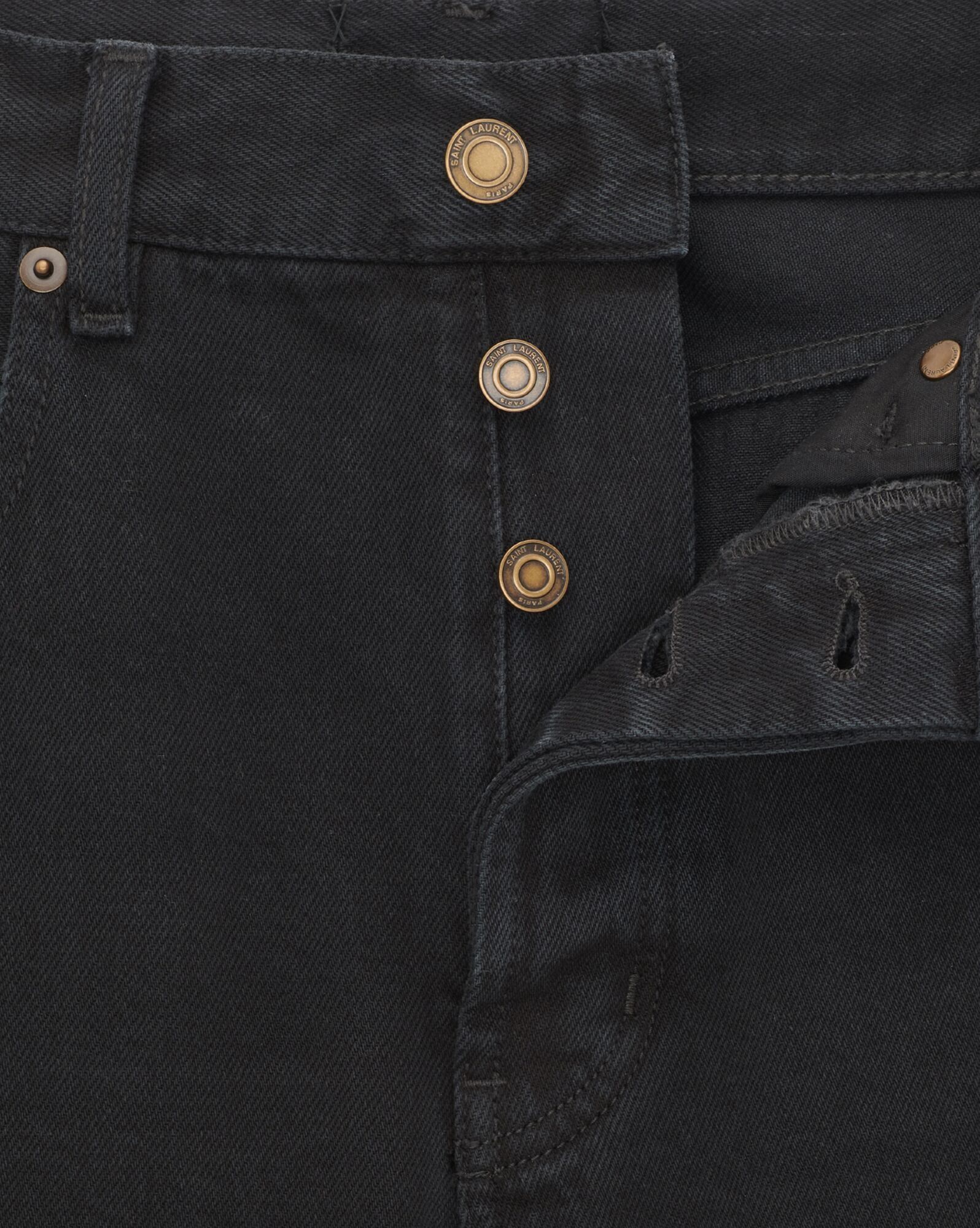 Saint Laurent Paris o1s1wg110225 757276 Long Extreme Baggy Jeans Carbon Denim Size US 34 / EU 50 - 3 Thumbnail
