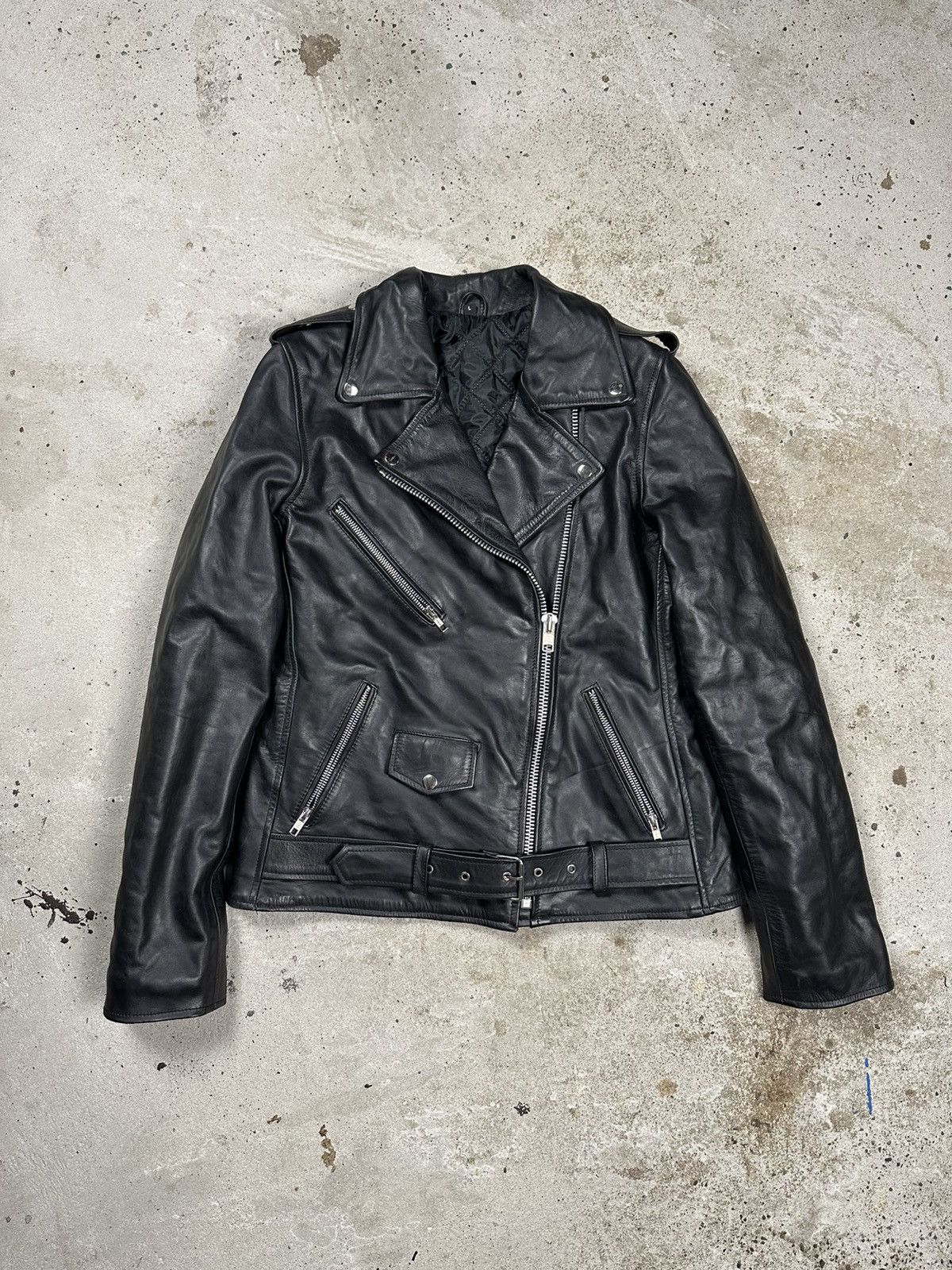 Other Vintage Y2K Ramones Black Moto Biker Leather Jacket Heavy Size US S / EU 44-46 / 1 - 1 Thumbnail