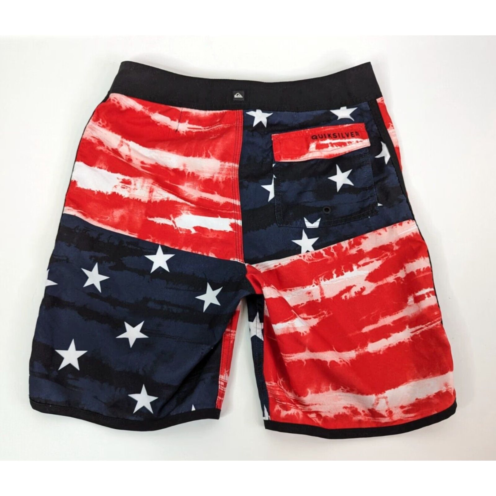 Quiksilver Quiksilver Board Shorts Mens 28 Swim Trunks USA Flag Multicolor Red Blue Size US 28 / EU 44 - 2 Thumbnail