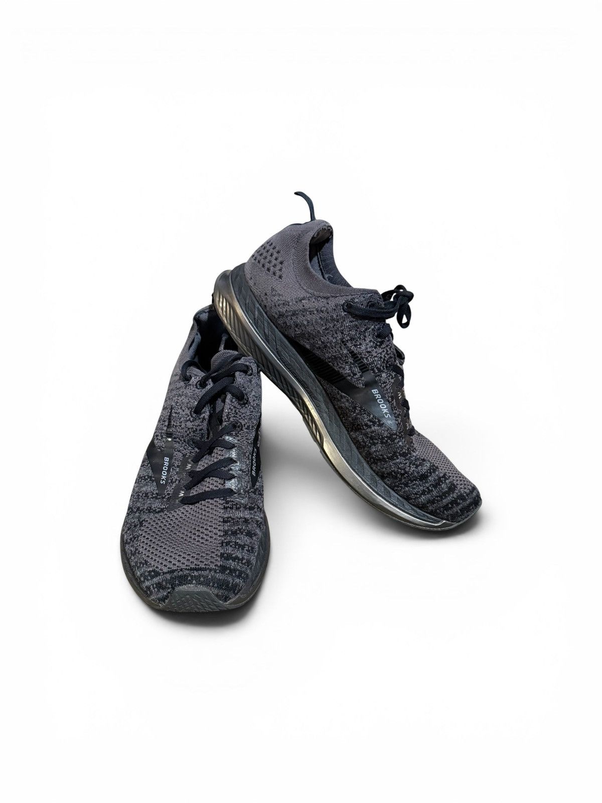 Brooks Brooks Bedlam 3 Men's Running Shoes Gray Black Knit Size 10 Size US 10 / EU 43 - 2 Thumbnail