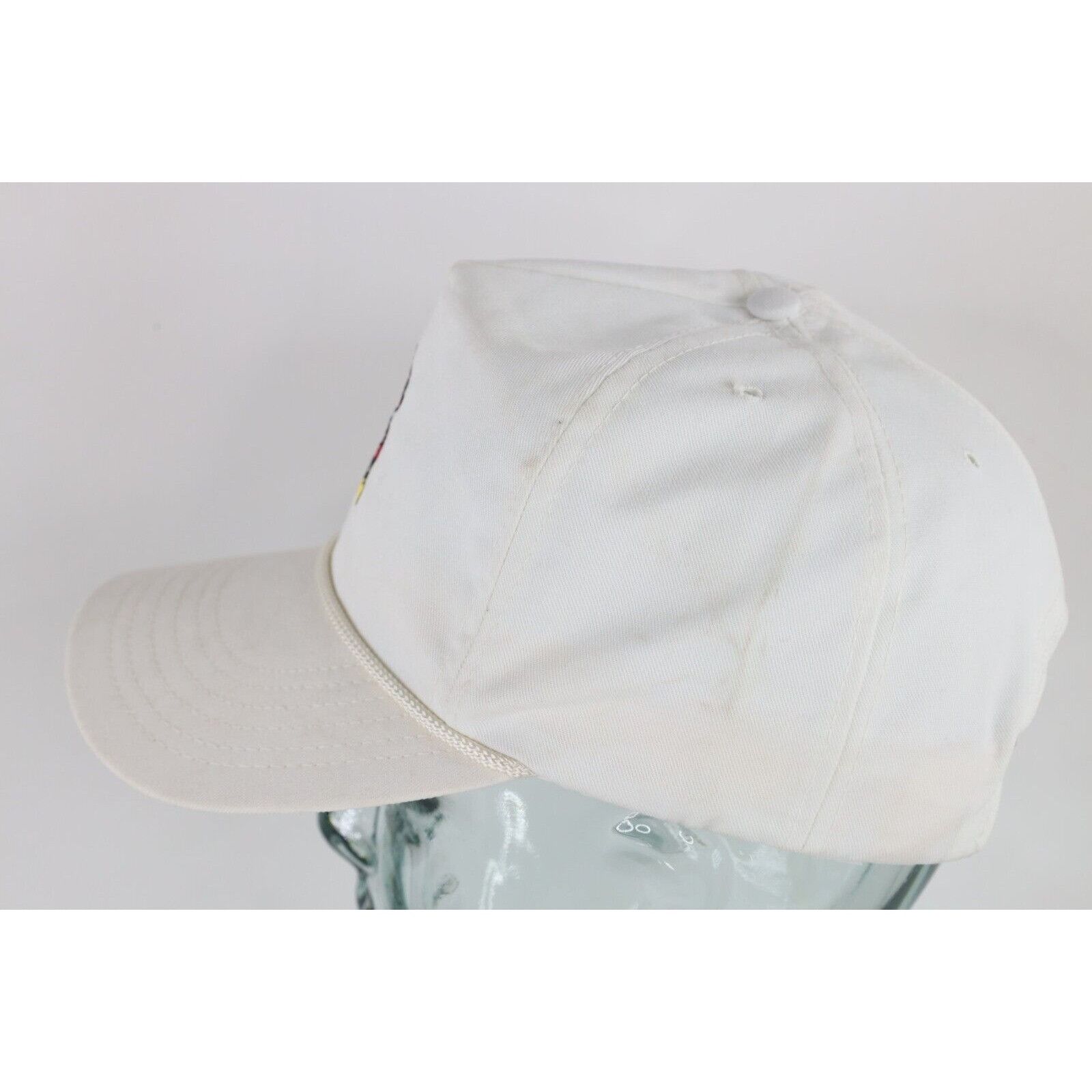 Disney × Vintage Vintage 70s 80s Disney Mickey Mouse Roped Leather Strap Hat Size ONE SIZE - 4 Thumbnail