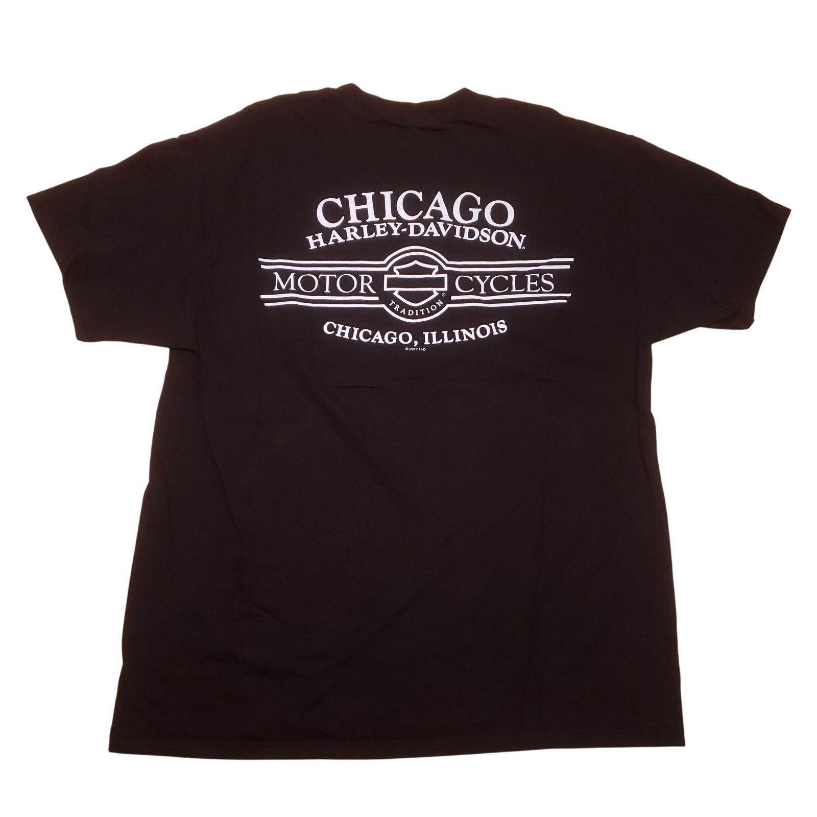 Harley Davidson Harley Davidson Motorcycle ChicagoDouble Sided Mens tee L Size US L / EU 52-54 / 3 - 2 Thumbnail