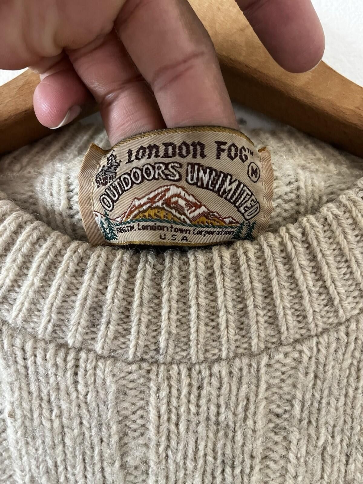 London Fog VTG London Fog Crew Neck Sweater Wool Blend Oatmeal Size M Size US M / EU 48-50 / 2 - 2 Thumbnail