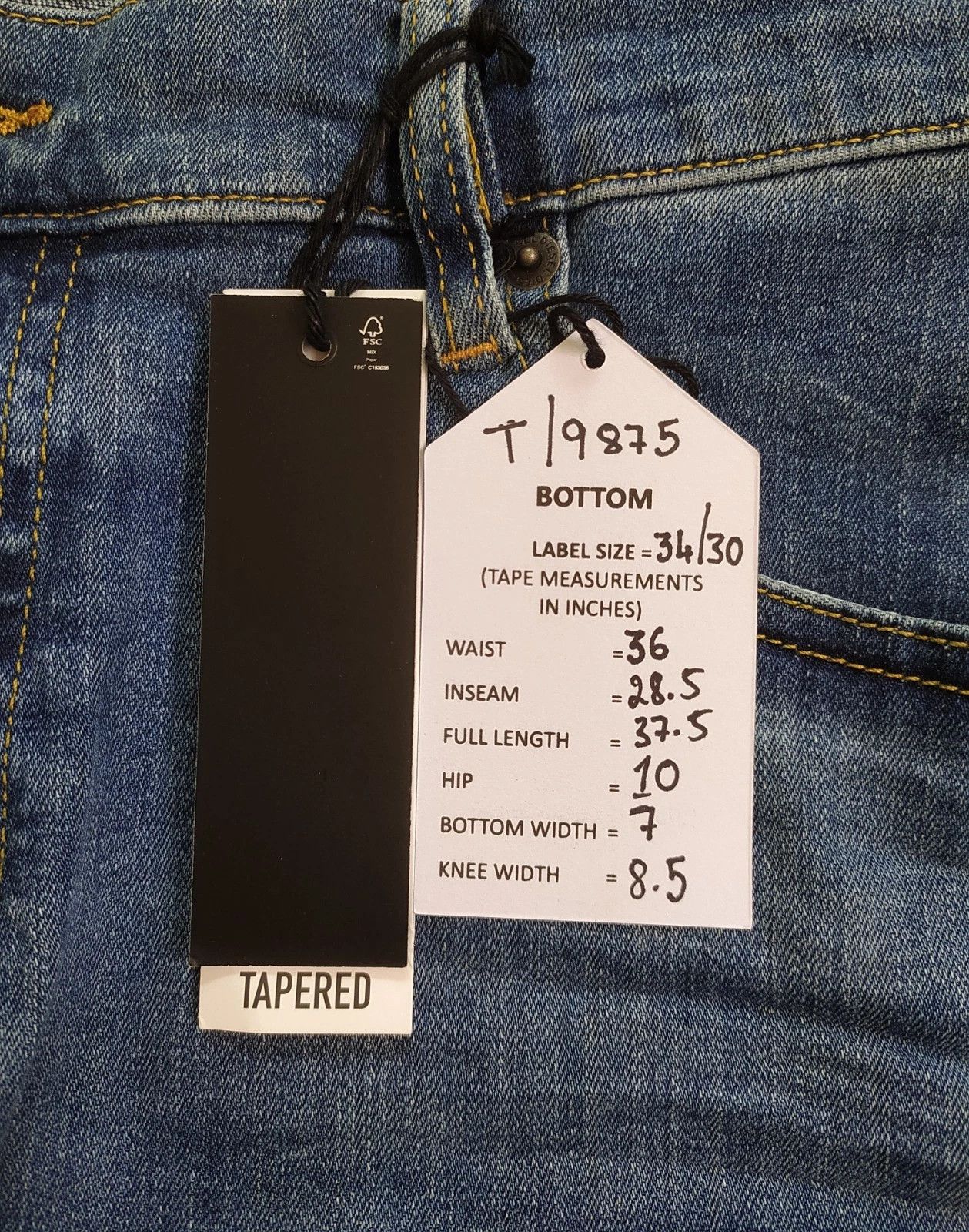 Diesel Diesel D-YENNOX L.30 MENS JEANS T/9875 Size US 34 / EU 50 - 6 Thumbnail