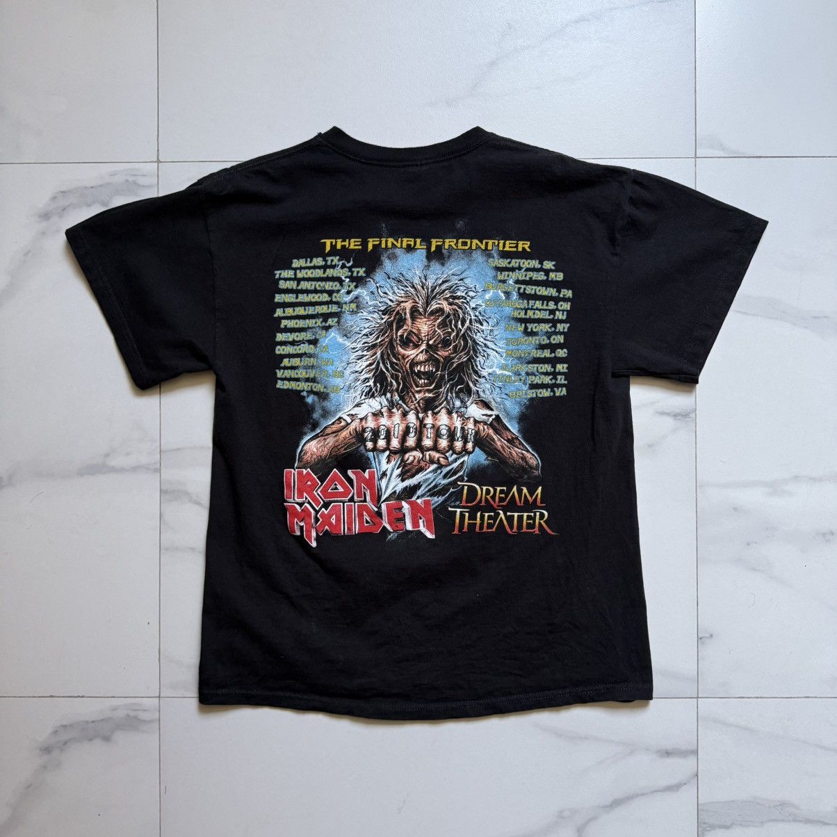 Iron Maiden Vintage Iron Maiden The Last Frontier Tour T-Shirt Size US M / EU 48-50 / 2 - 3 Thumbnail