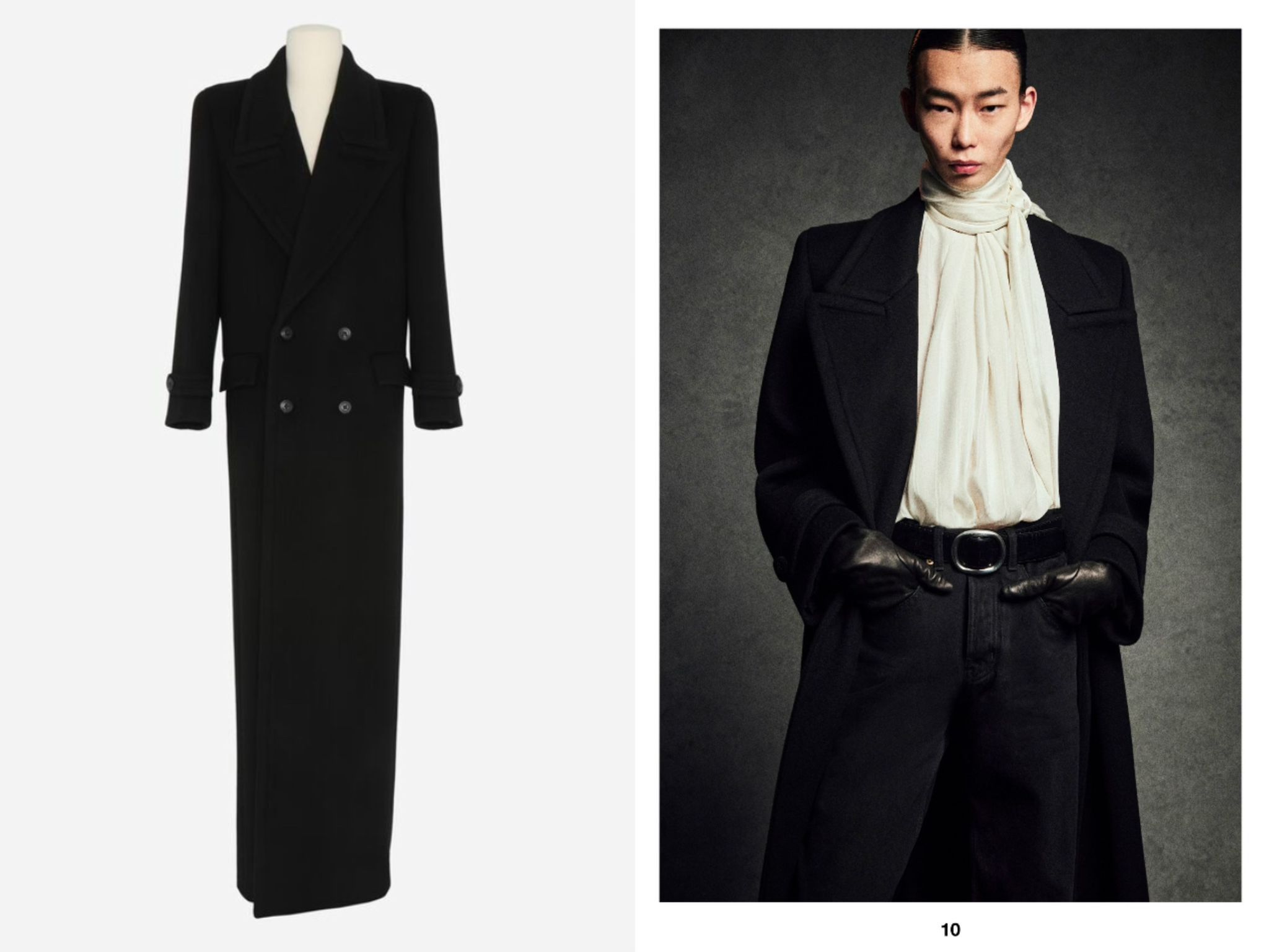 Saint Laurent Paris o1s1wg110125 Coat in Black Size US S / EU 44-46 / 1 - 1 Preview