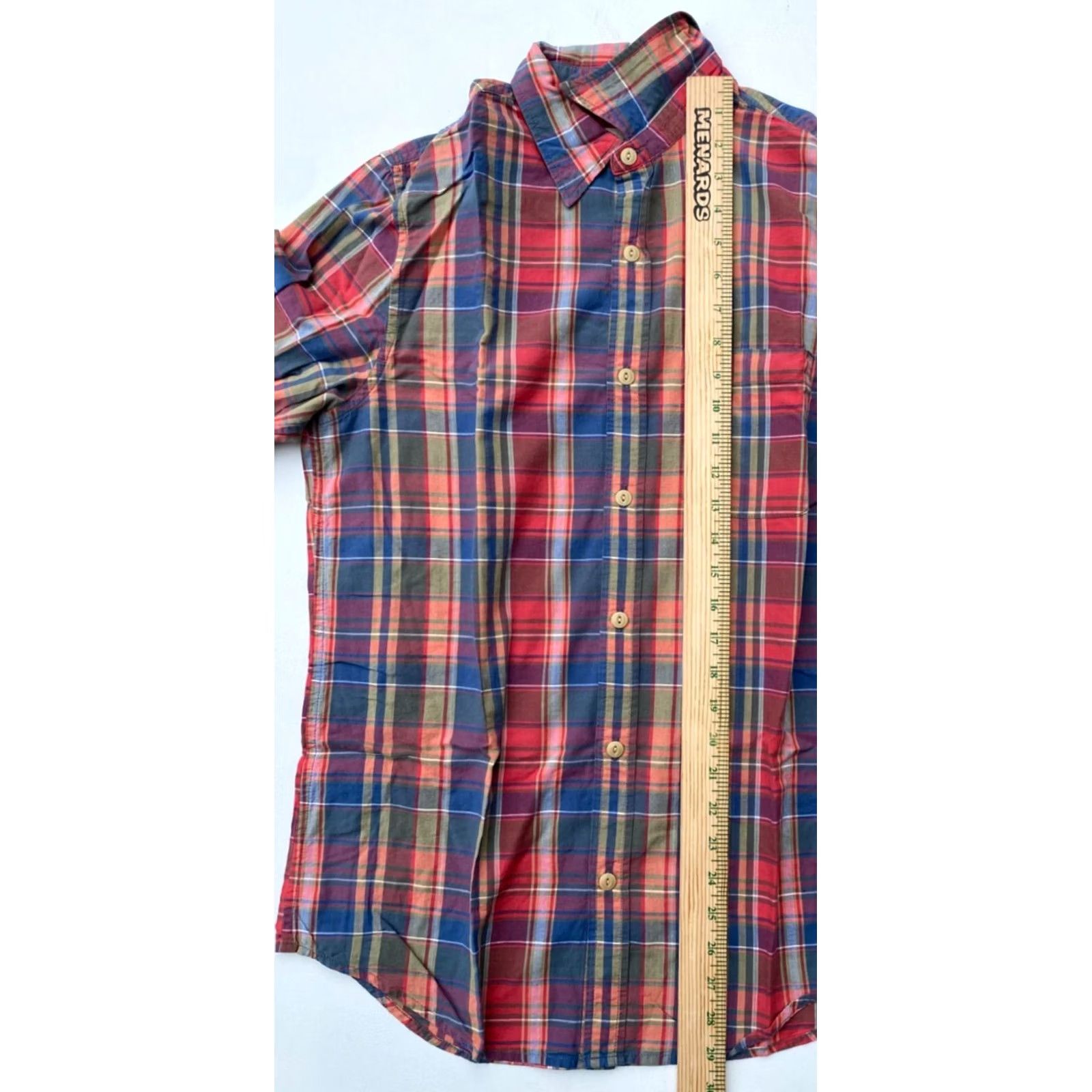 Vintage VINTAGE Denim & Supply Ralph Lauren Button-Up Shirt Plaid Mens Sz M Size US M / EU 48-50 / 2 - 6 Thumbnail