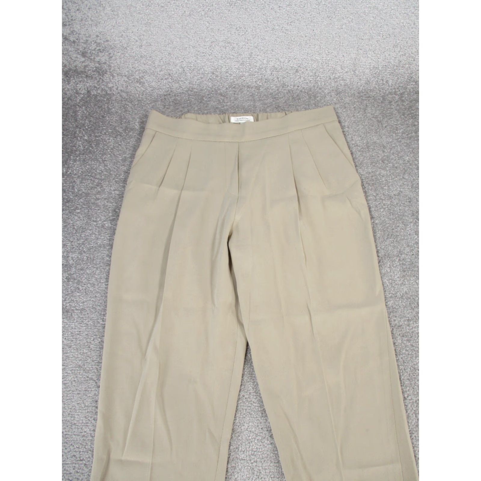 Vintage Babaton Dress Pants Womens 8 Beige Crepe Taper Leg Pull On Stains Dress Pants Beige Babaton Womens 8 Tapered Crepe Pull On Stains Size 30" / US 8 / IT 44 - 4 Thumbnail