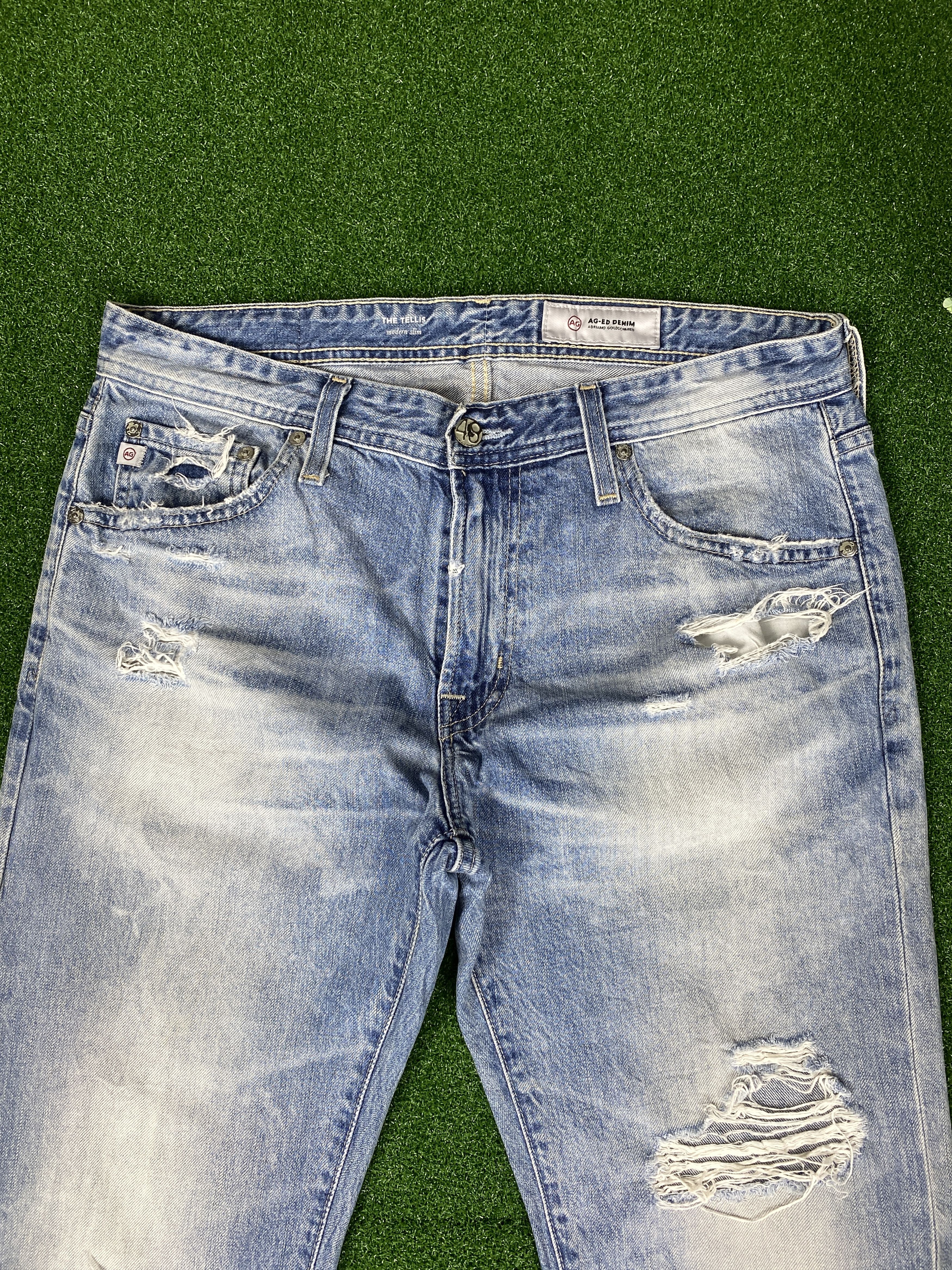 AG Adriano Goldschmied AG Adriano Goldschmied Distressed Jeans CP0029 Size US 34 / EU 50 - 2 Thumbnail