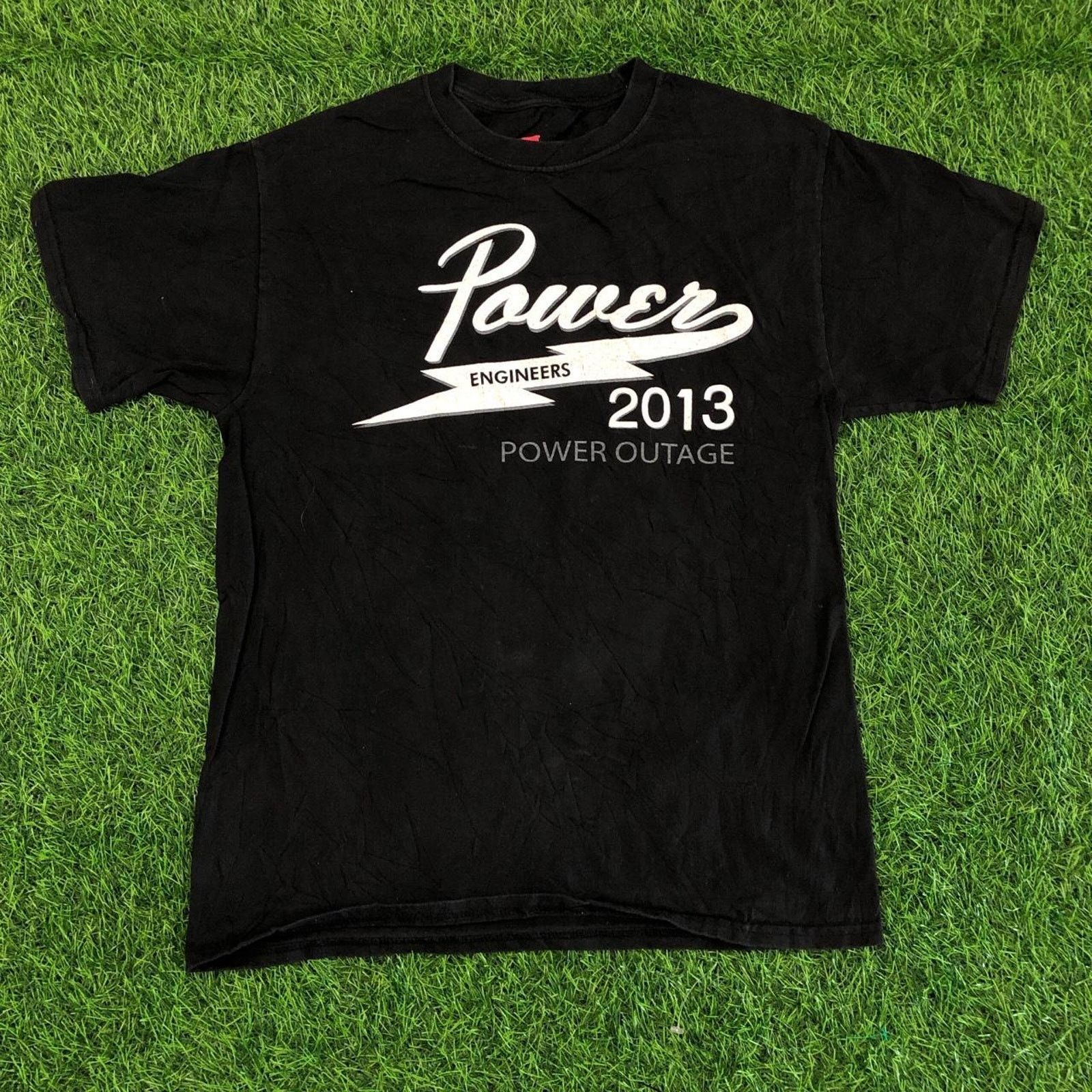 Hanes Vintage 2013 ‘Power Engineers’ Power Outage Graphic Tee Size US M / EU 48-50 / 2 - 1 Thumbnail