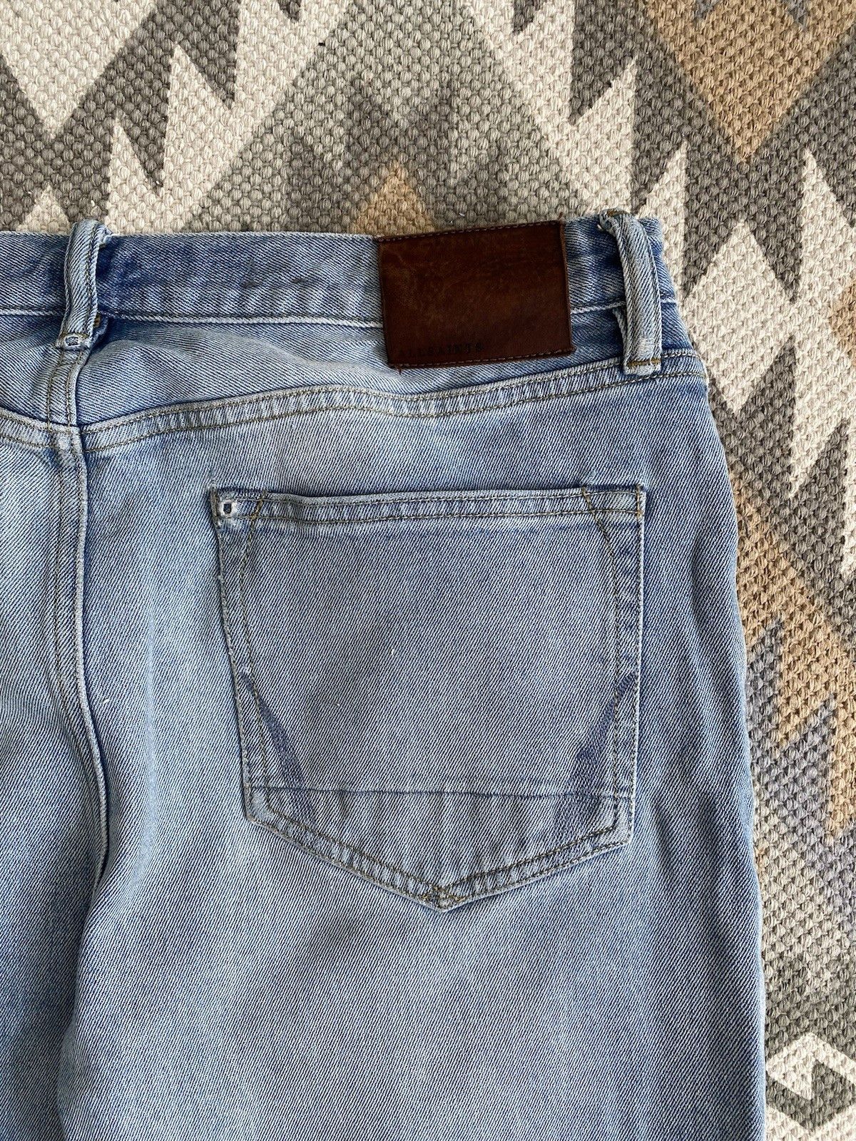 Allsaints Allsaints Blue Washed Denim Dean Jeans Pants Size US 32 / EU 48 - 10 Thumbnail