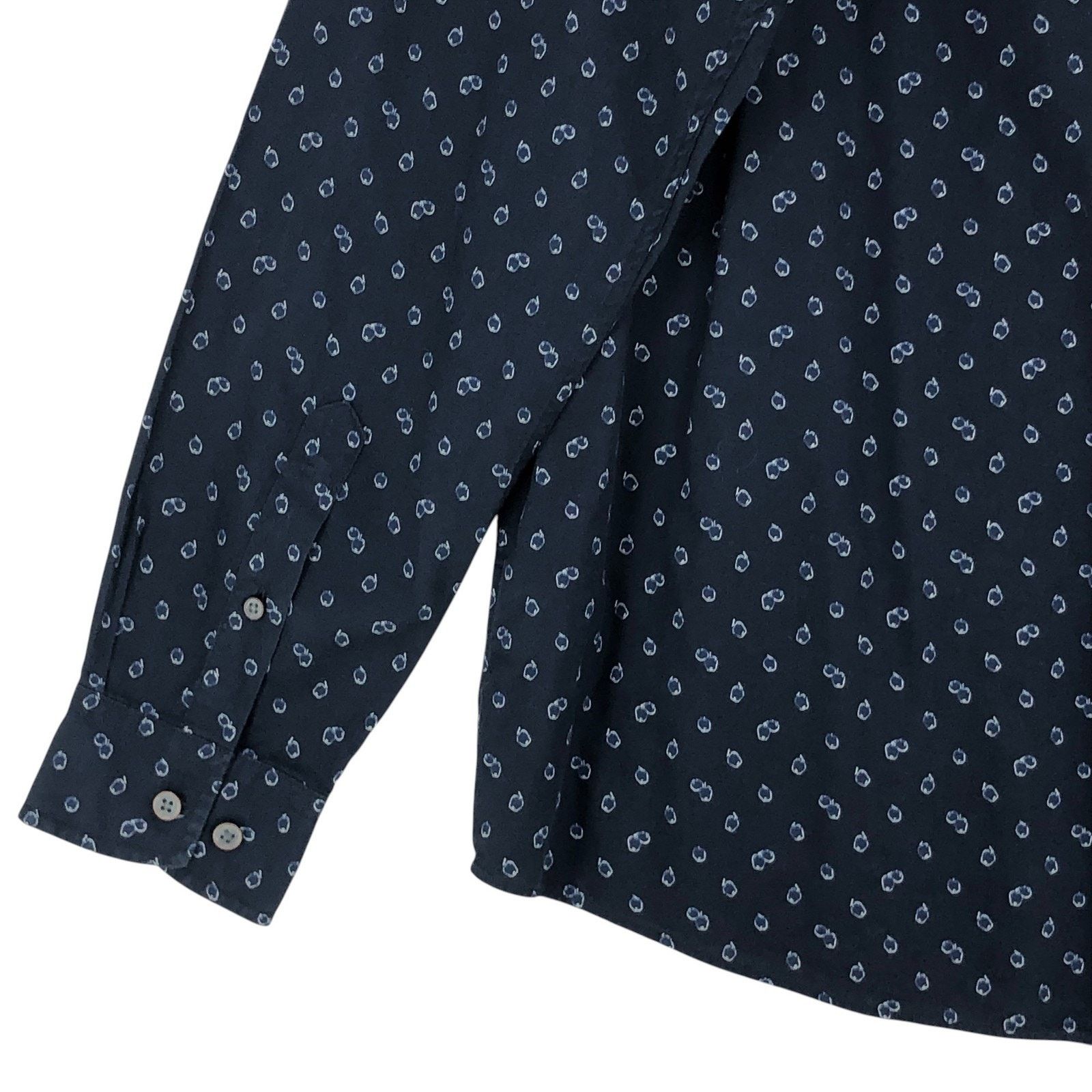 Rodd & Gunn Rodd & Gunn Shirt Navy Blue Original Fit Pattern Cotton Size US L / EU 52-54 / 3 - 11 Thumbnail