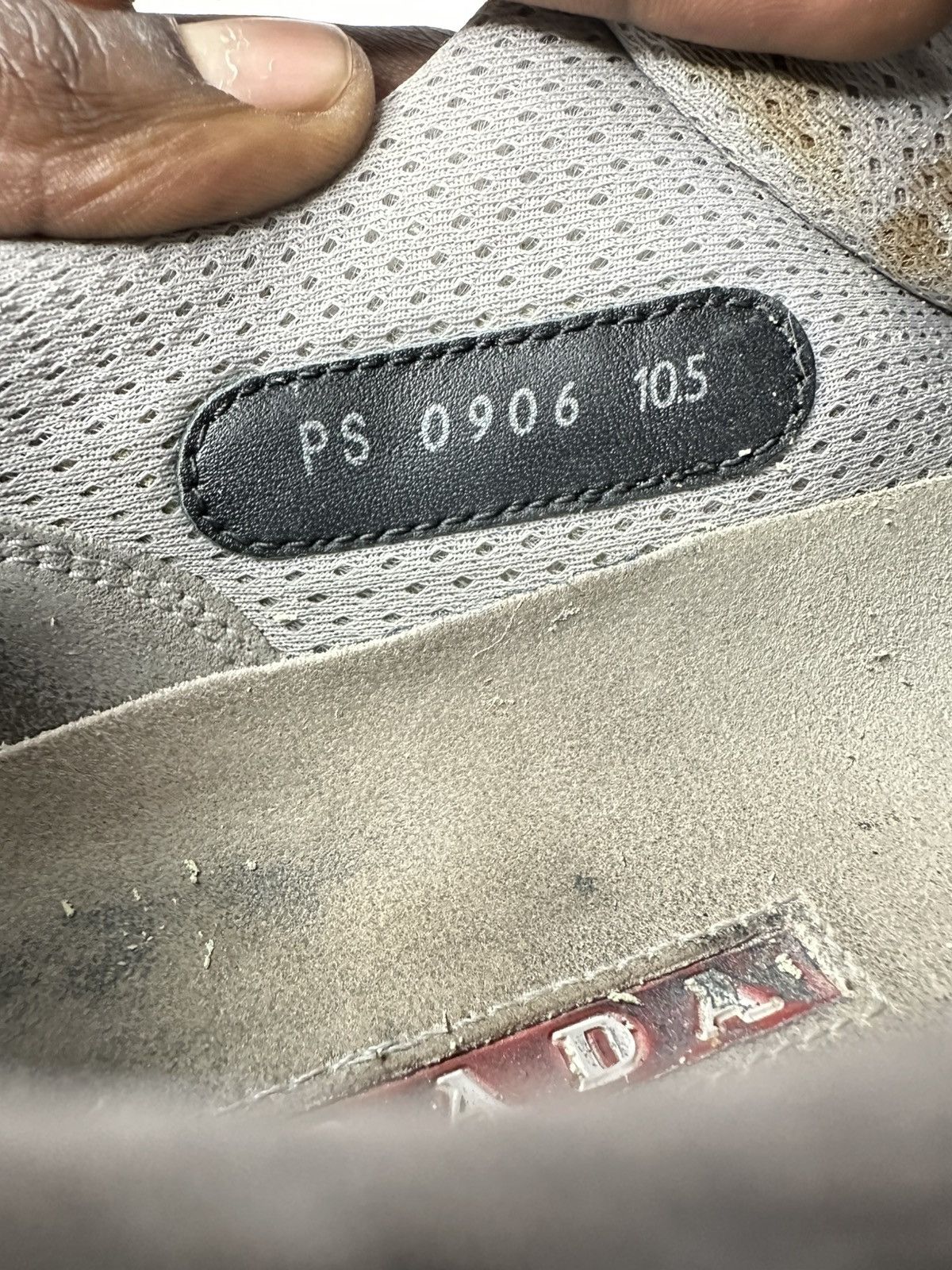Prada Prada America’s Cup Black Leather And Grey Mesh Sneakers. Size US 11.5 / EU 44-45 - 9 Thumbnail