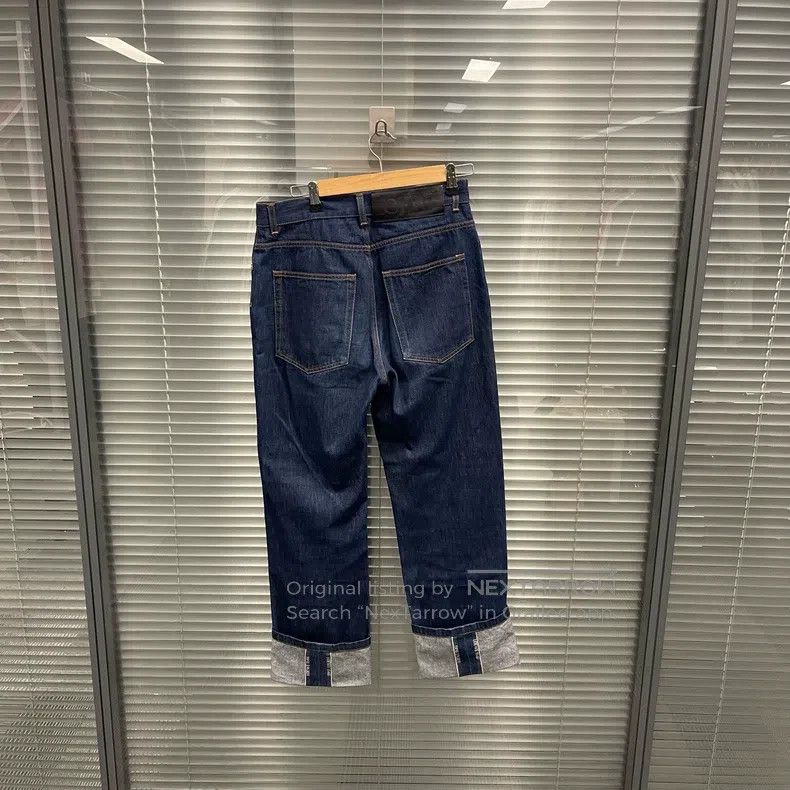 Loewe Loewe Back Leather Patch Fisherman Denim Pants Size US 30 / EU 46 - 2 Thumbnail