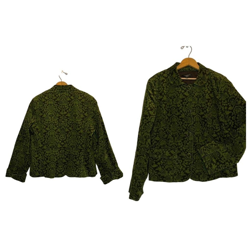 Vintage Vintage Talbots corduroy green paisley scroll jacket Size XL / US 12-14 / IT 48-50 - 5 Thumbnail