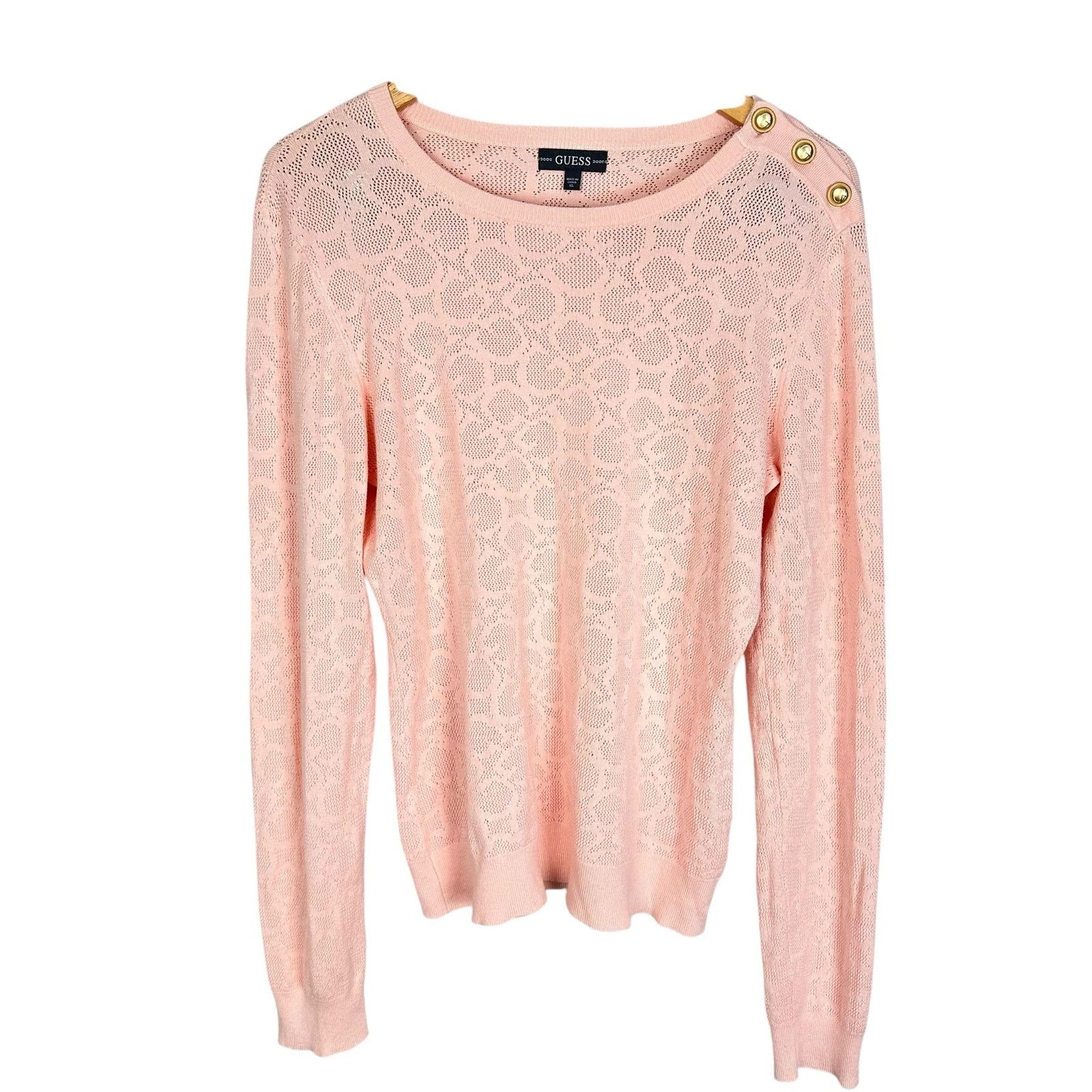 Guess Guess Paula Allover G Long Sleeve Logo Knit Sweater XL Y2K Size XL / US 12-14 / IT 48-50 - 5 Thumbnail