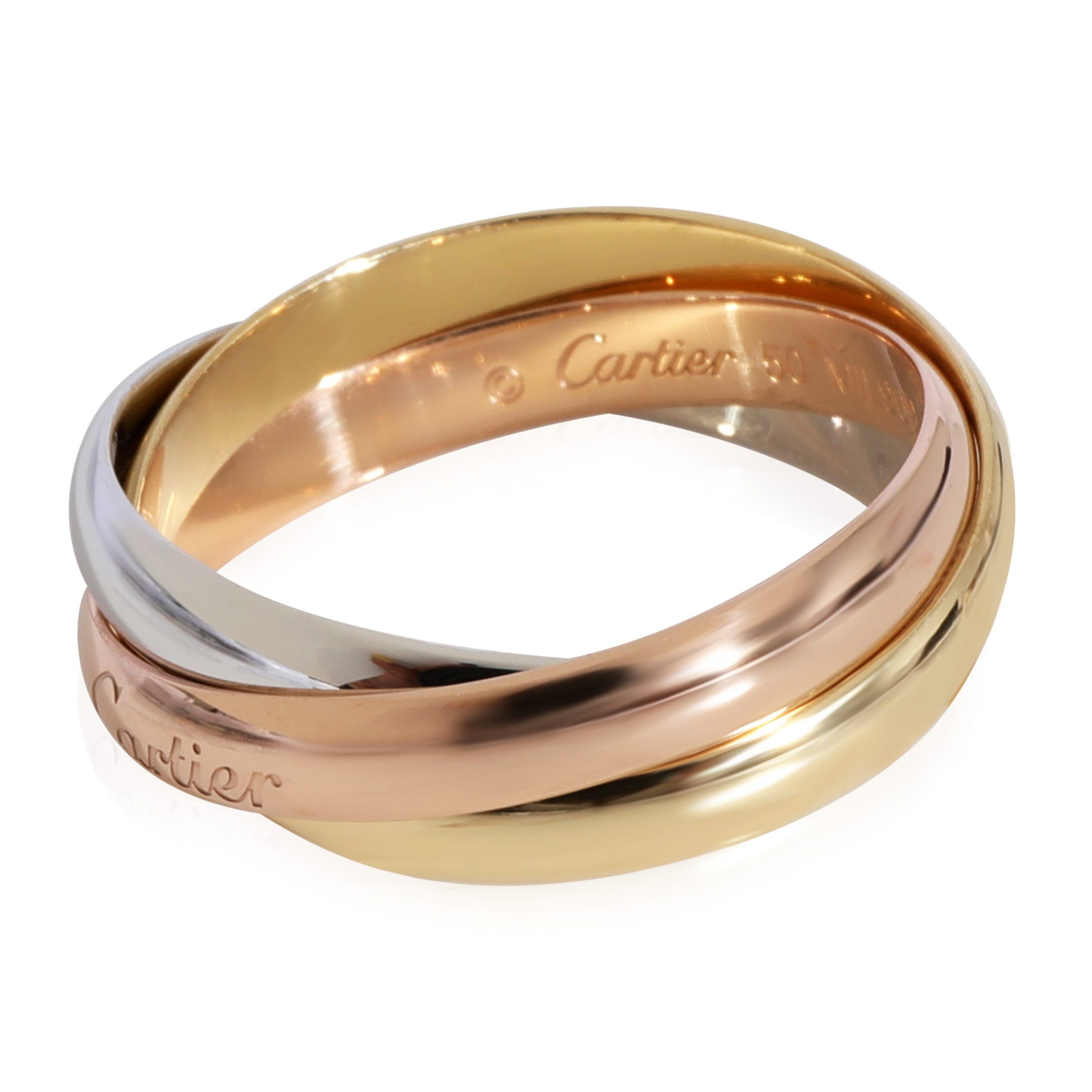 image of Cartier Trinity Ring In 18K 3 Tone Gold, Women's