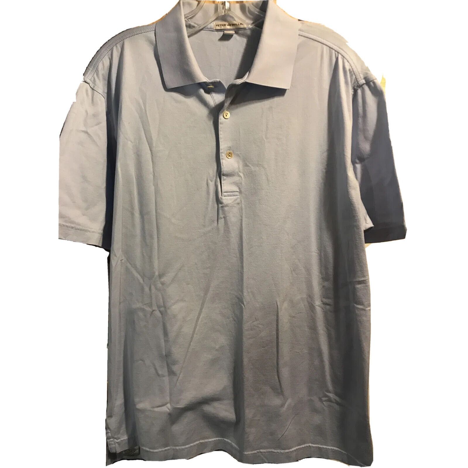 Peter Millar PETER MILLAR Men’s M Indigo Blue Polo Shirt Golf Cotton Size US M / EU 48-50 / 2 - 1 Thumbnail