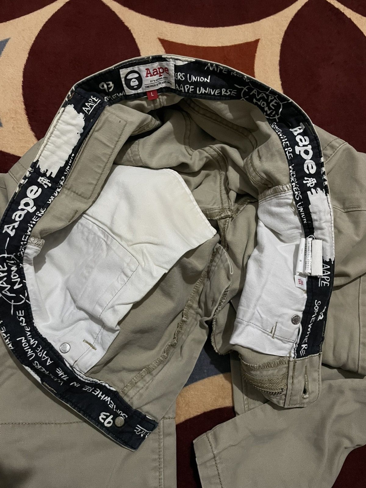 Aape CRAZY Aape chinos AOP Size US 35 - 13 Thumbnail