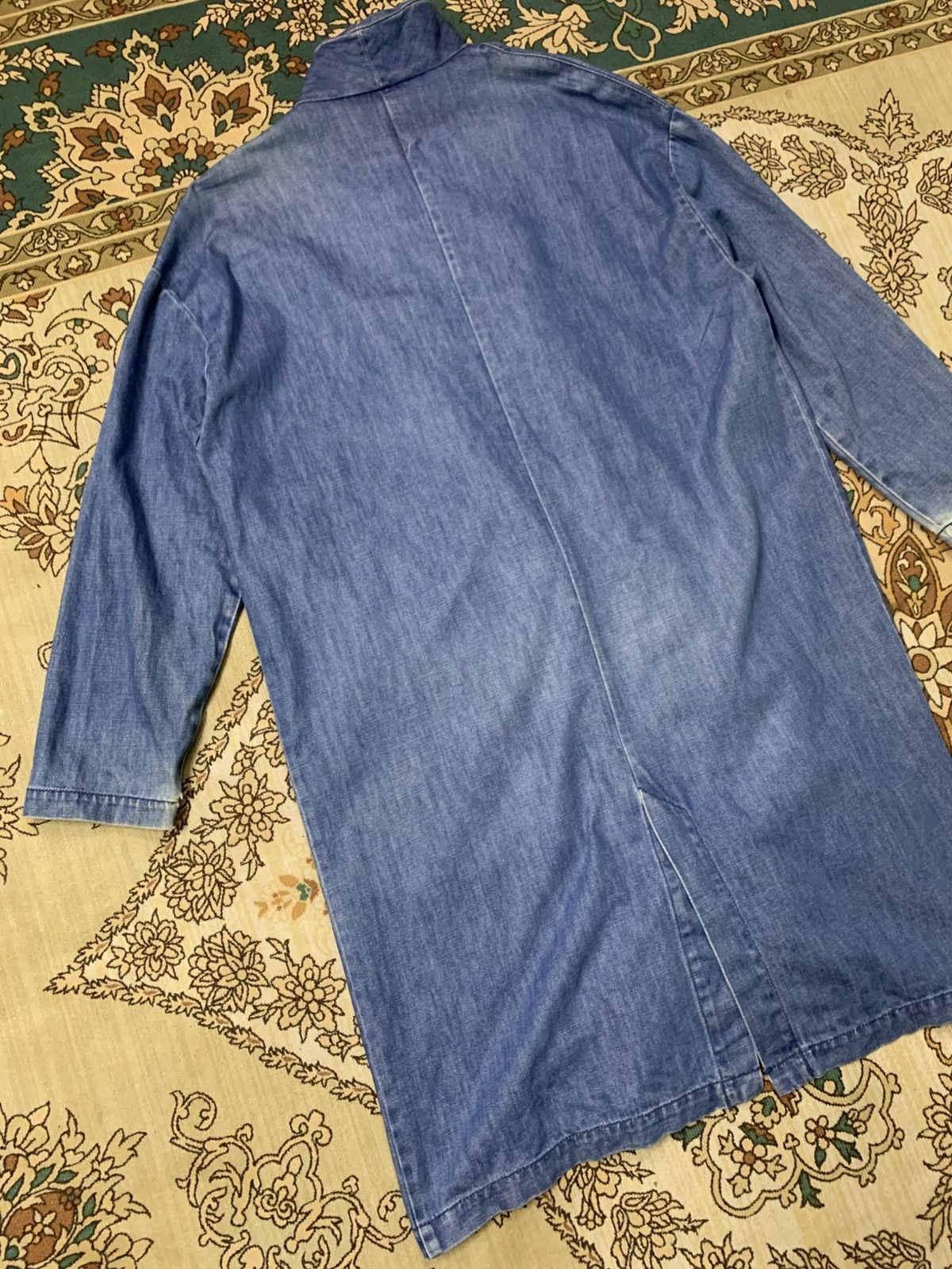 Bershka BERSHKA LONG JACKET DENIM Size US M / EU 48-50 / 2 - 8 Thumbnail