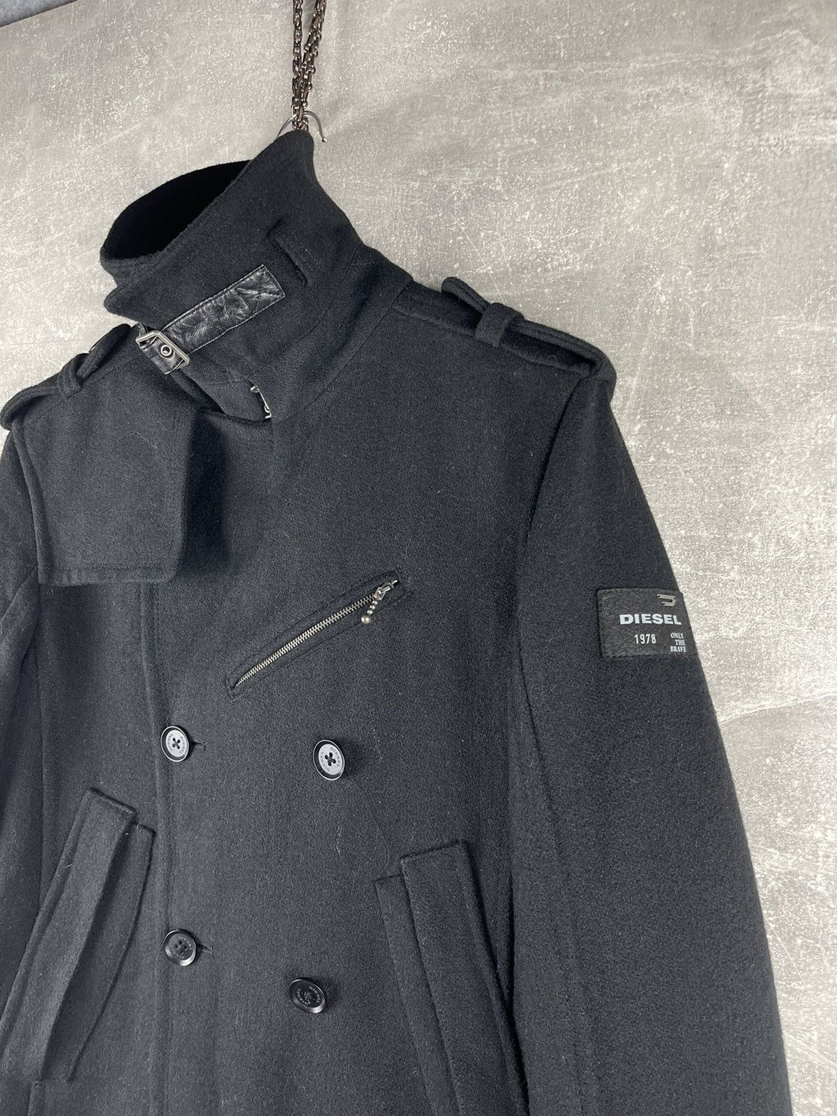 Diesel Diesel Avant Garde Military Double Breasted Wool Blend Coat Size US L / EU 52-54 / 3 - 5 Thumbnail