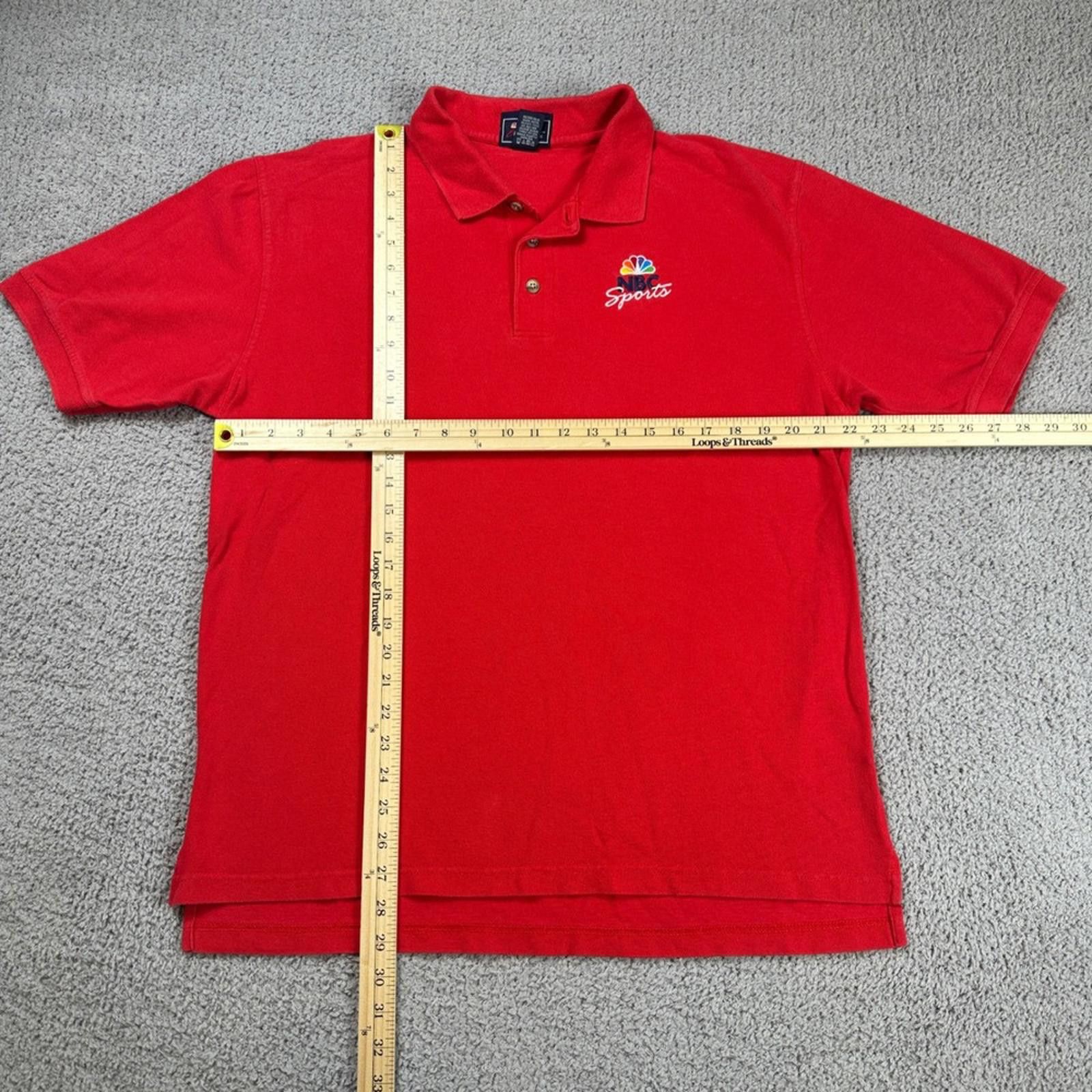 Other NBC Sports Red Short Sleeve Polo Shirt Men's Large Logo Golf Size US L / EU 52-54 / 3 - 2 Thumbnail