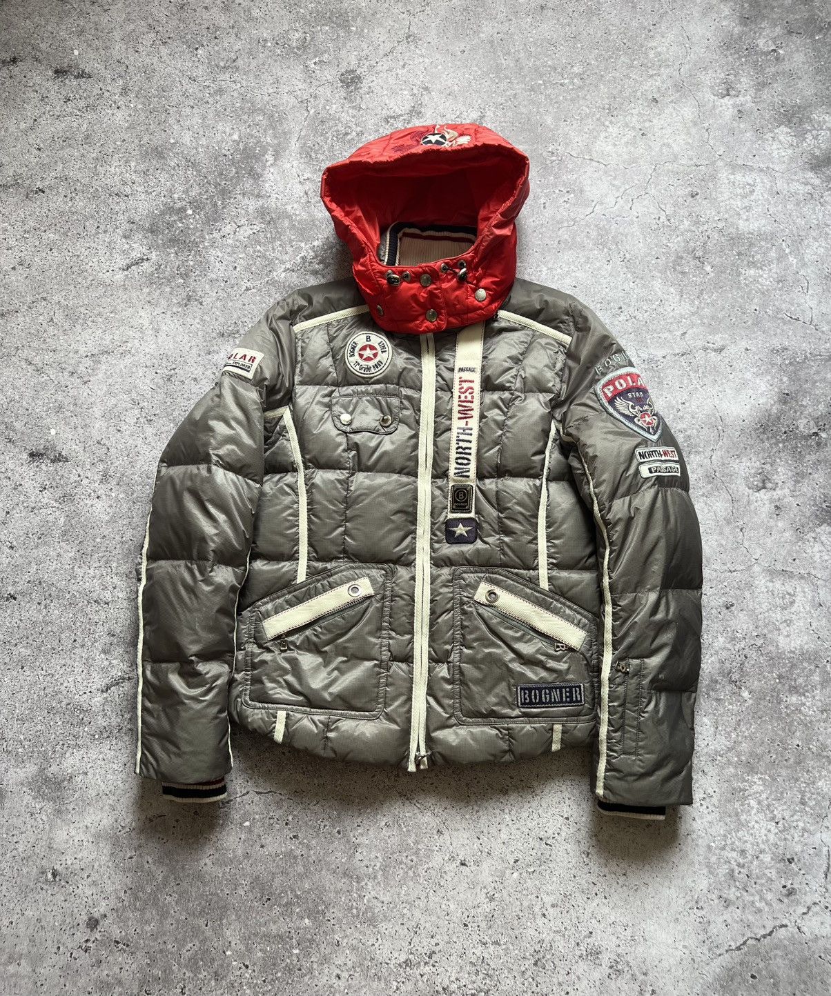 Bogner Bogner Expedition Silver Ski Puffer Jacket Size L / US 10 / IT 46 - 1 Thumbnail