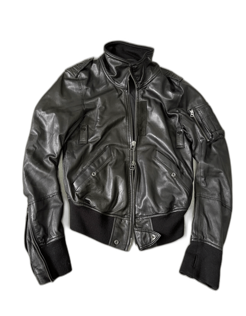 Yohji Yamamoto Vintage Buffalo Bobs Leather Jacket with Pockets Size L / US 10 / IT 46 - 1 Thumbnail