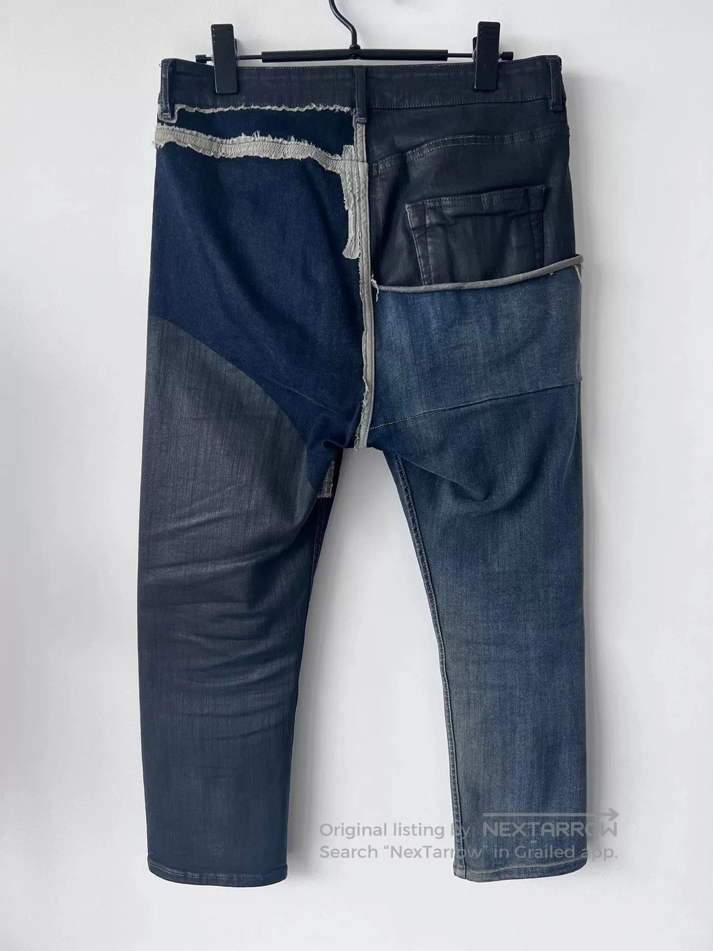 Rick Owens rick owens patchwork denim cropped pants. Size US 31 - 4 Thumbnail