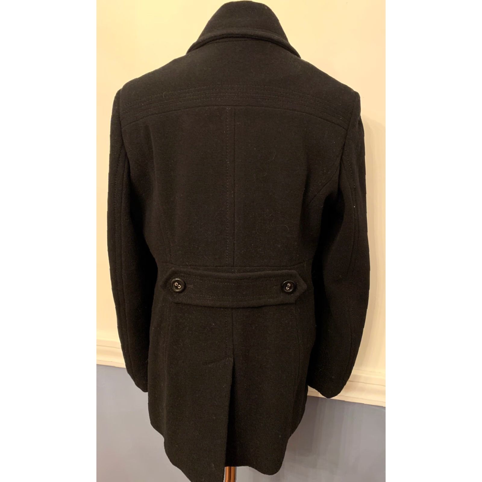 Calvin Klein VINTAGE Calvin Klein Coat Black Wool Blend Coat Women 10 10 Calvin Klein Black Wool Blend Women Below Hip Coat Mens? Size L / US 10 / IT 46 - 7 Thumbnail