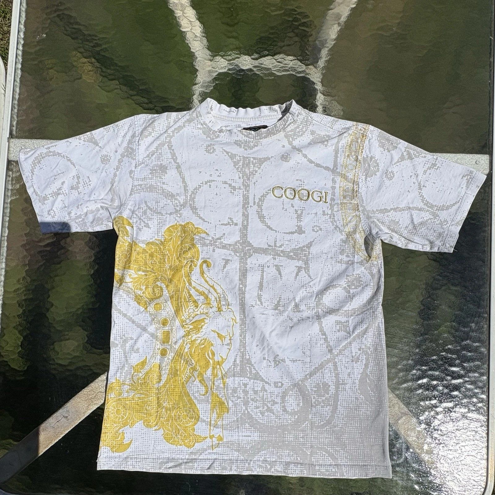 Coogi COOGI Australia White T-Shirt Embroidered W/Appliquè Size US XL / EU 56 / 4 - 1 Thumbnail