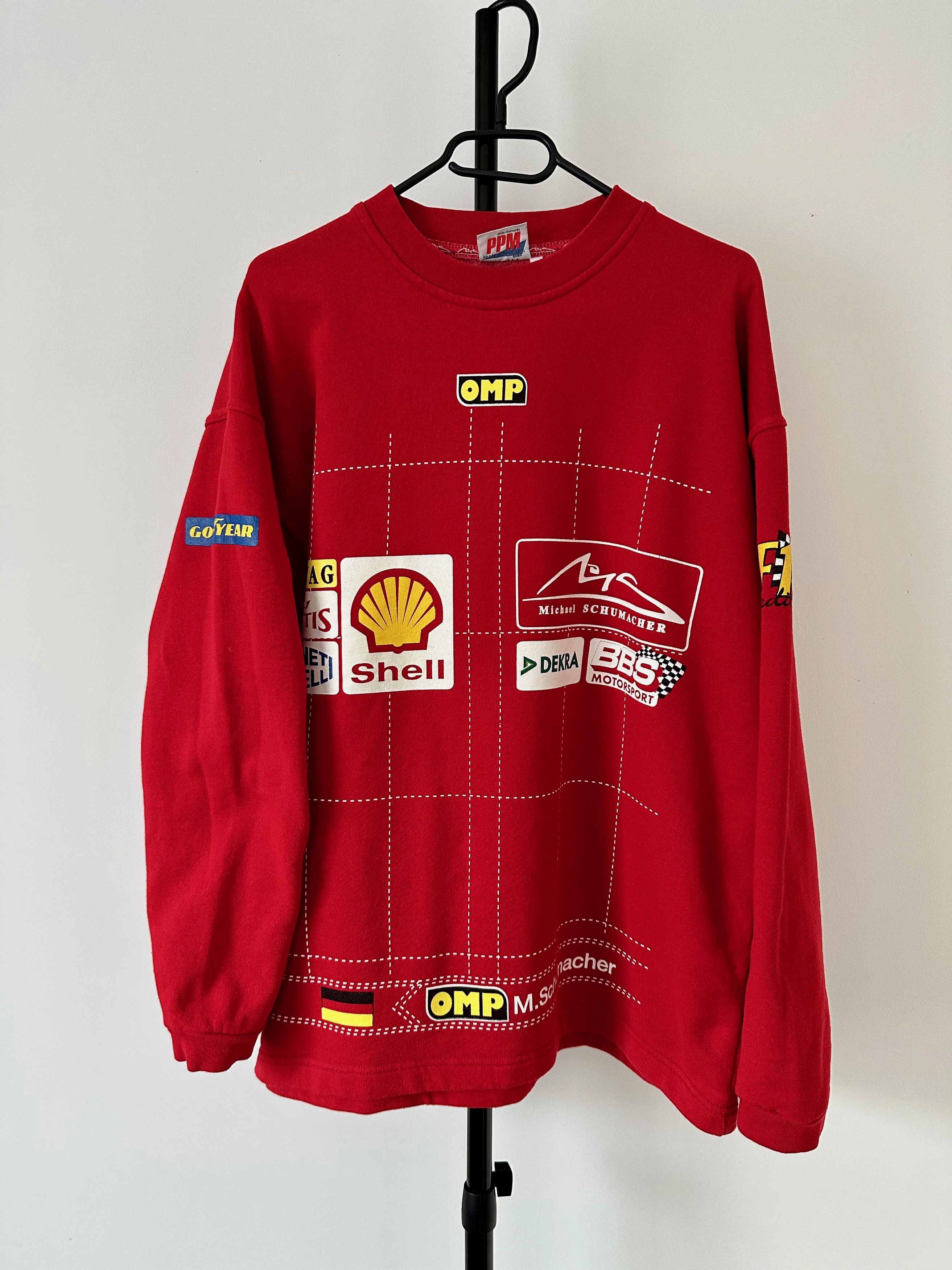 Ferrari 1995 Michael Schumacher Ferrari F1 Formula 1 Racing Uno Size US L / EU 52-54 / 3 - 2 Thumbnail