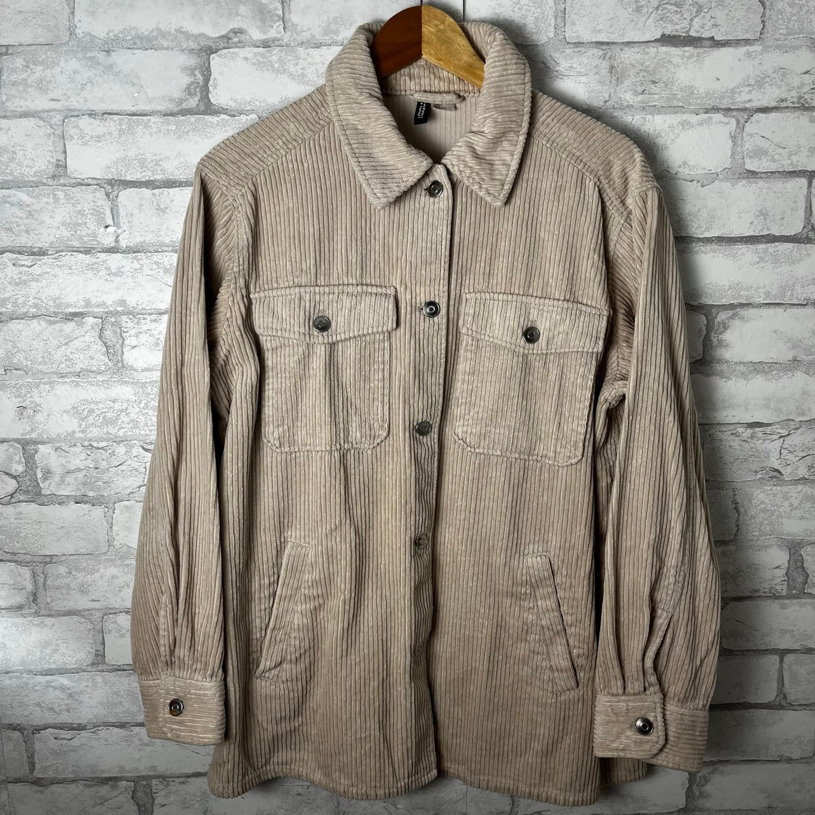 Divided Divided Cream Corduroy Shirt Jacket Size US S / EU 44-46 / 1 - 1 Thumbnail