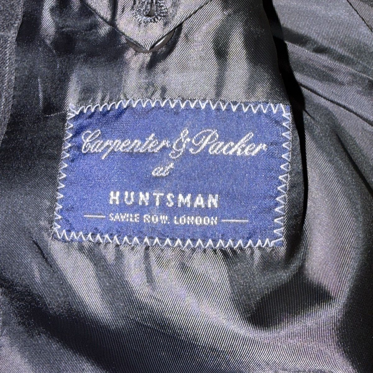 Huntsman Huntsman Savile Row Double Breasted Wool Check Blazer Jacket Size 44L - 3 Thumbnail