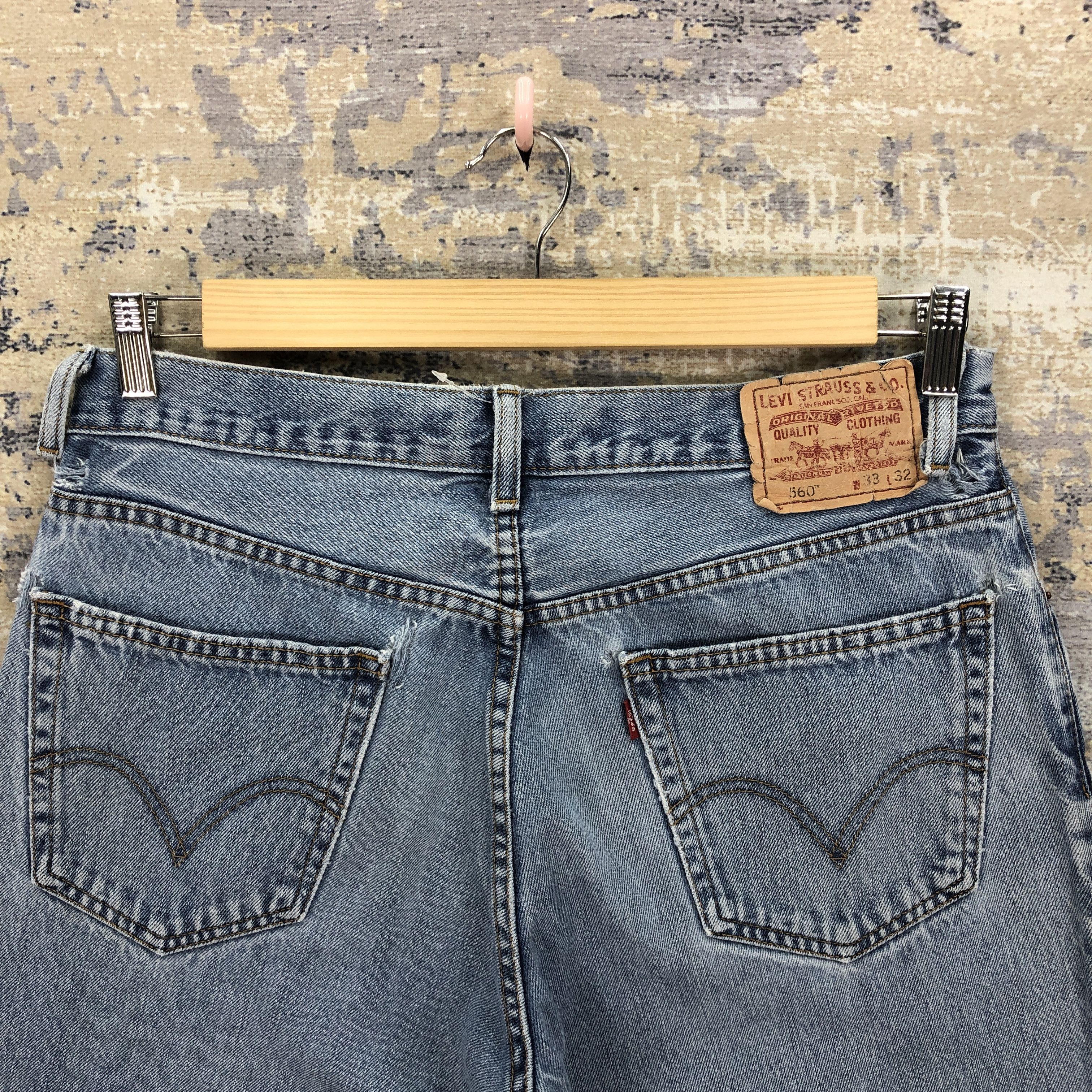 Levi's × Vintage Vintage Y2K Levis Light Wash Jeans Levi's Faded Denim Size US 30 / EU 46 - 4 Thumbnail