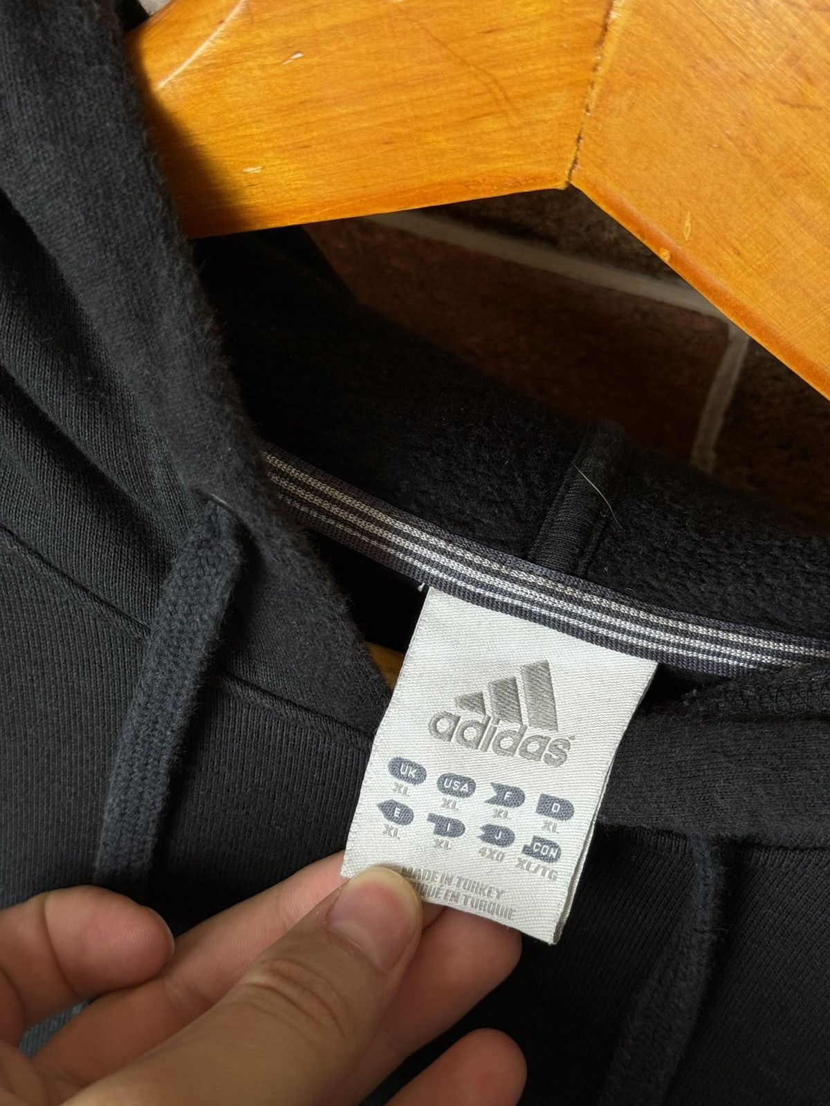 Adidas × Vintage Adidas Newcastle United hoodie distressed stripes football Size US XL / EU 56 / 4 - 4 Thumbnail