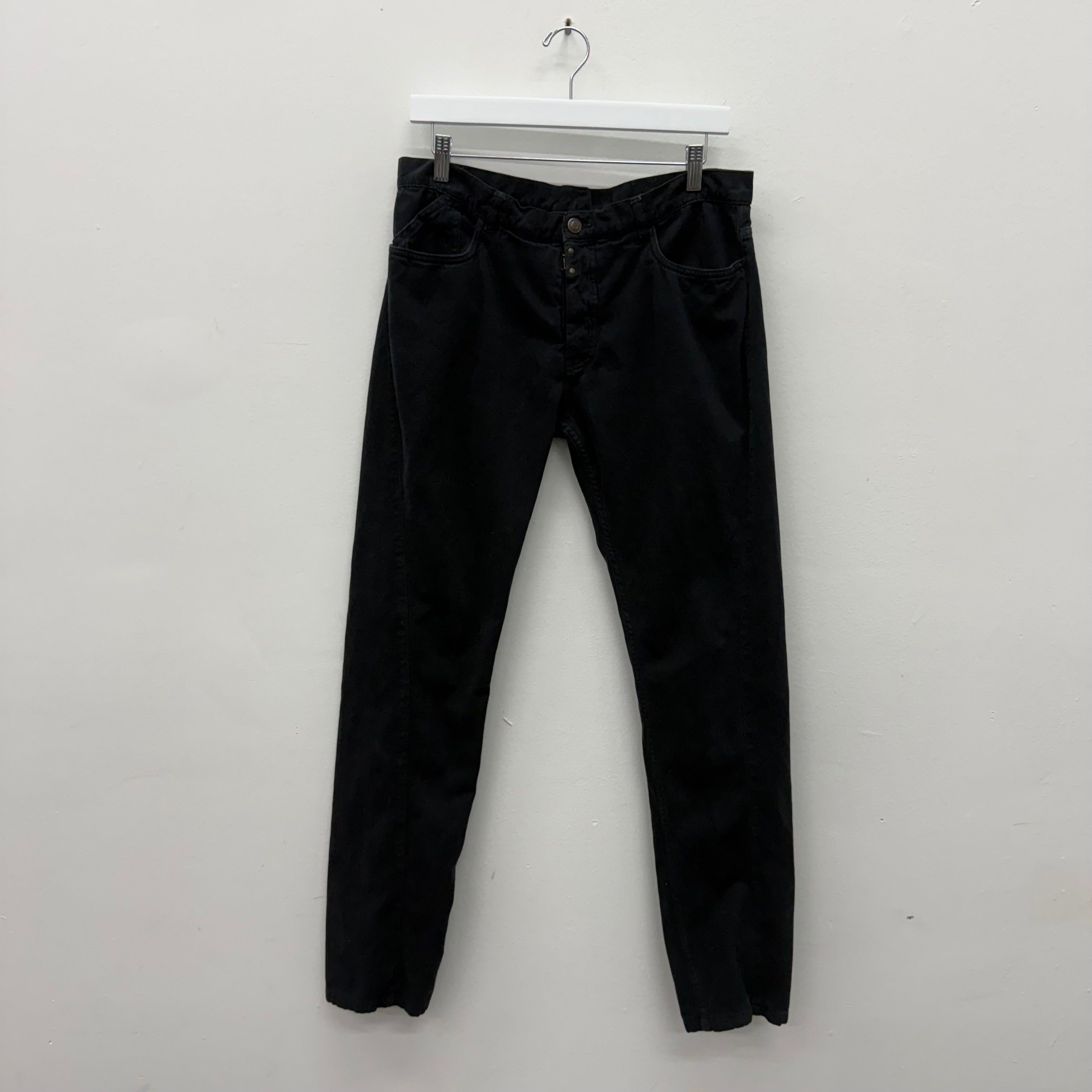 Maison Margiela Maison Margiela Black Denim Slim Jeans - Size 34 Size US 34 / EU 50 - 1 Thumbnail