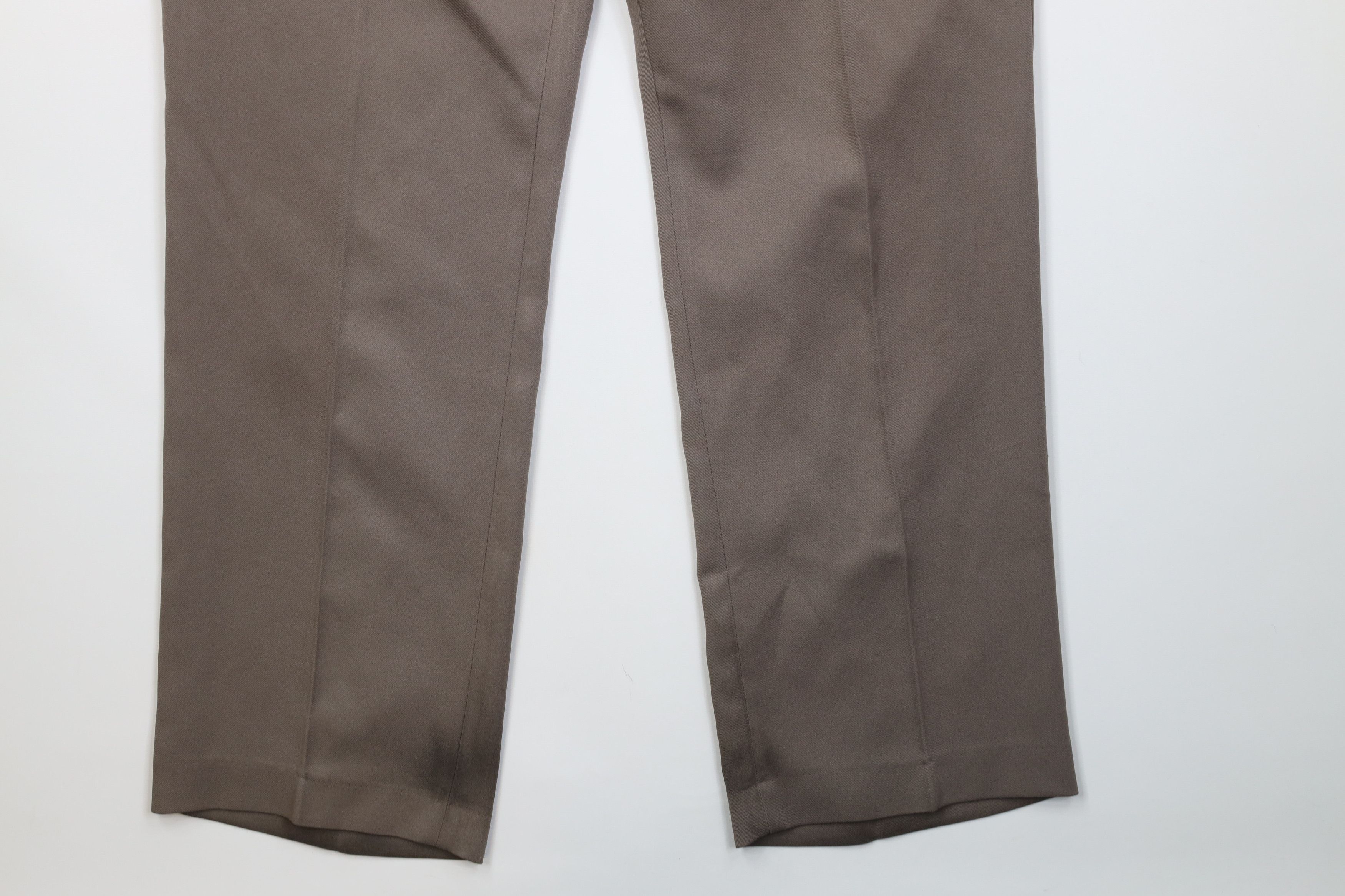 Vintage Vintage 70s Streetwear Knit Wide Leg Chino Pants Beige USA Size US 36 / EU 52 - 5 Thumbnail