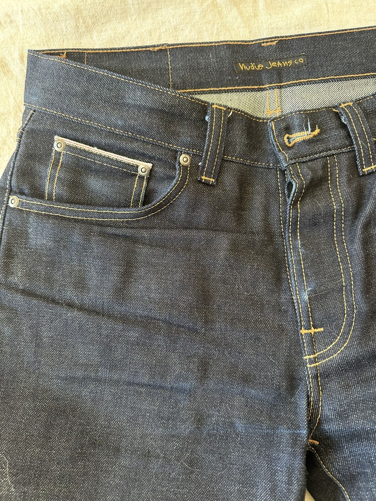 Nudie Jeans Nudie Jeans Steady Eddie II Dry Ace Selvage 31 x 32 Size US 31 - 4 Thumbnail