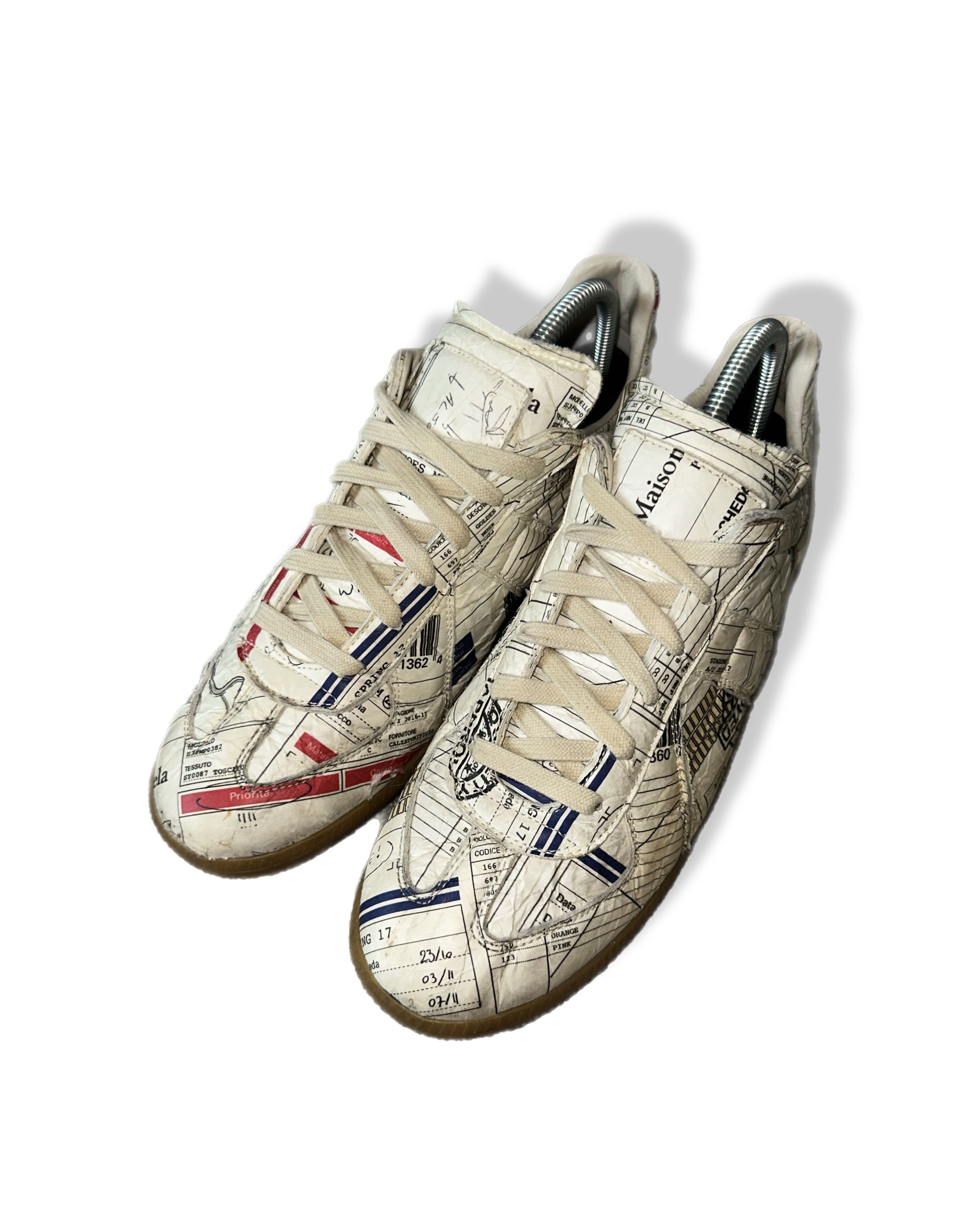 Maison Margiela Maison Margiela GAT “Paper / Collage Print” Rare Size US 8 / EU 41 - 1 Thumbnail