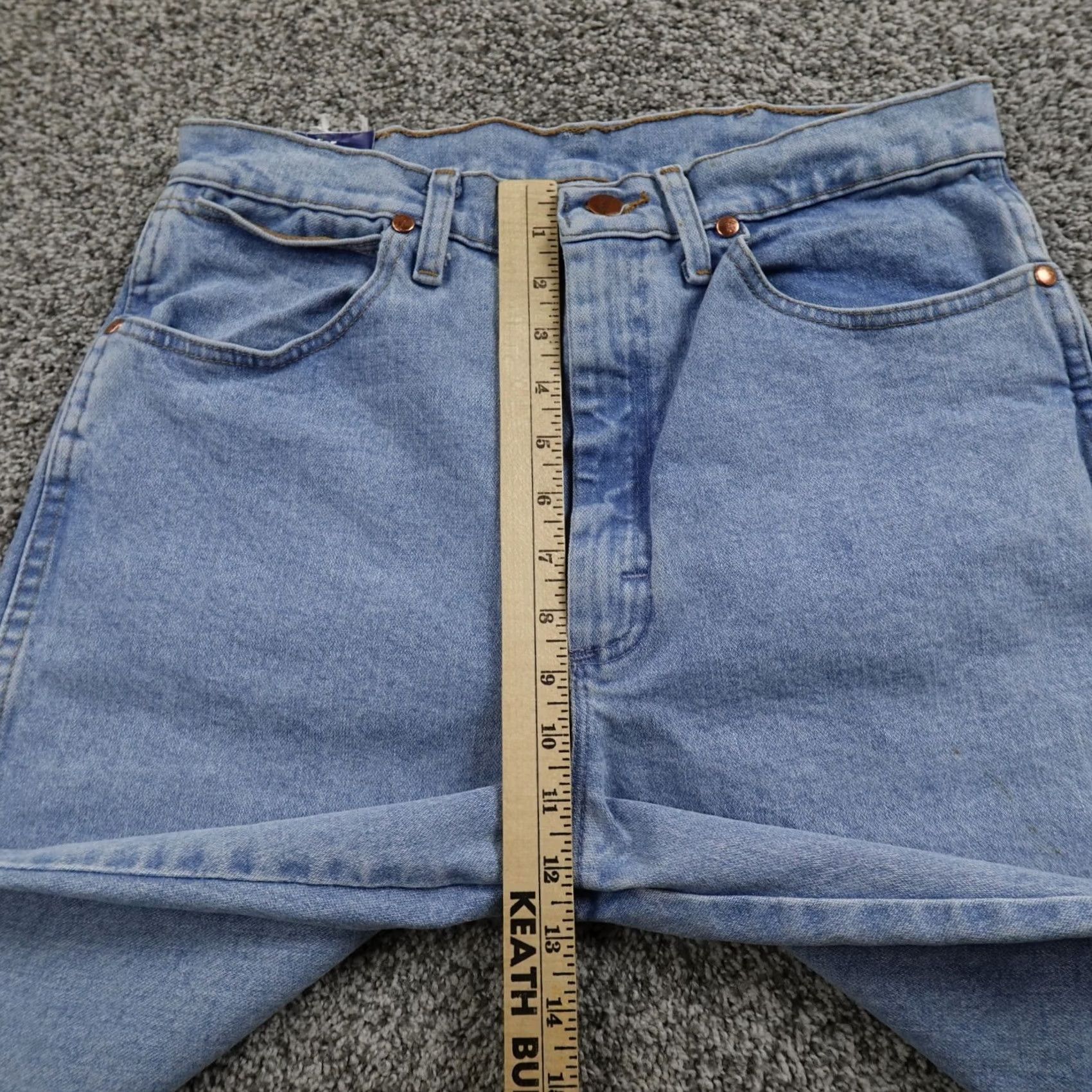 Wrangler Wrangler Jeans Womens 9 Light Blue Denim Pants Western Cowboy Cut 14MWZ Mom High Rise Slim Fit Jeans Size 30" / US 8 / IT 44 - 5 Thumbnail