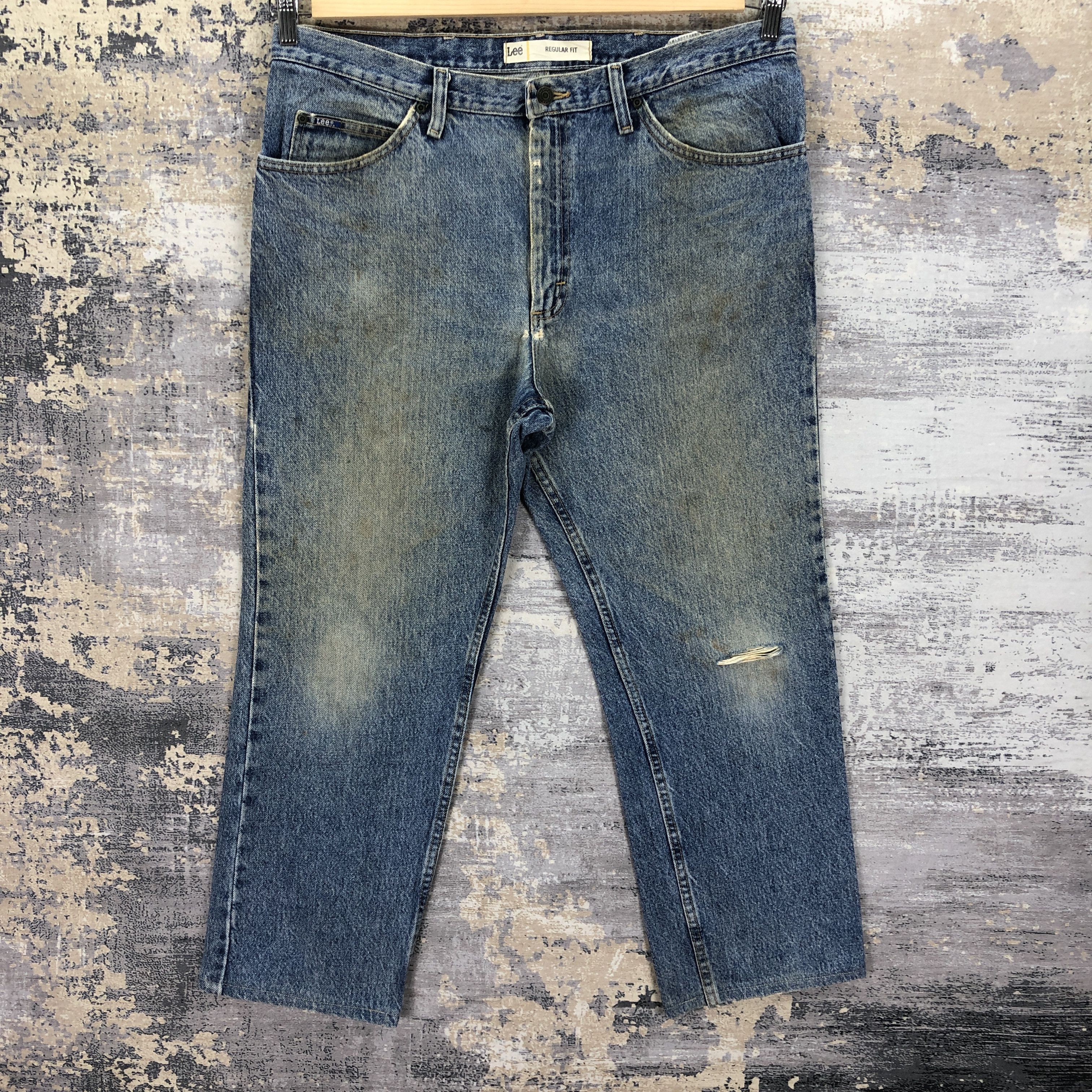Lee Vintage Dirty Lee Stonewash Jeans Rusty Lee Cowboys Denim Size US 36 / EU 52 - 1 Thumbnail